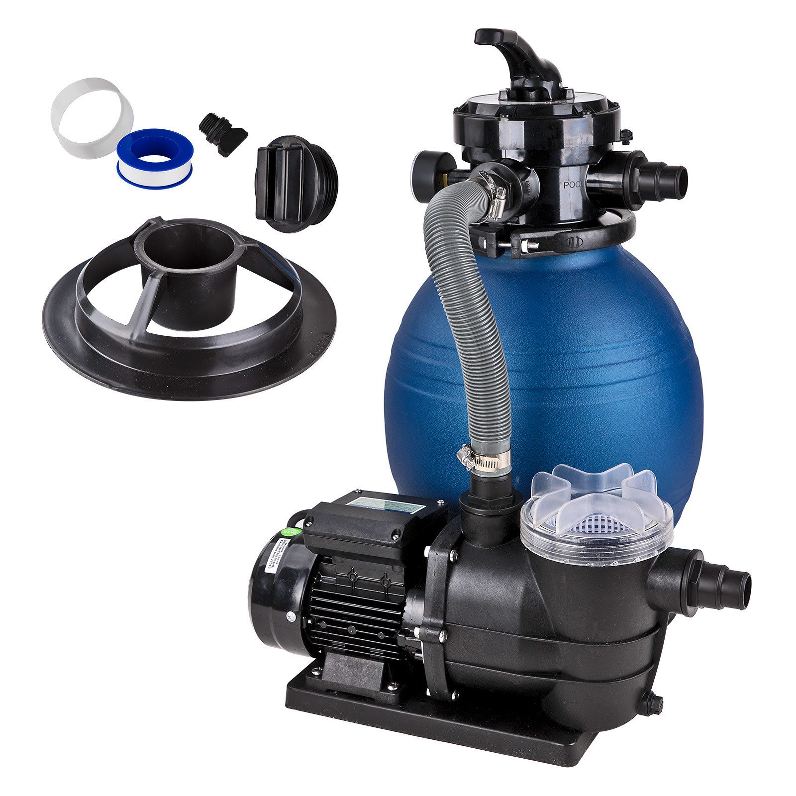 DEMA Sandfilteranlage Pool Swimmingpool - Sandfilteranlage 7500 L/Std.