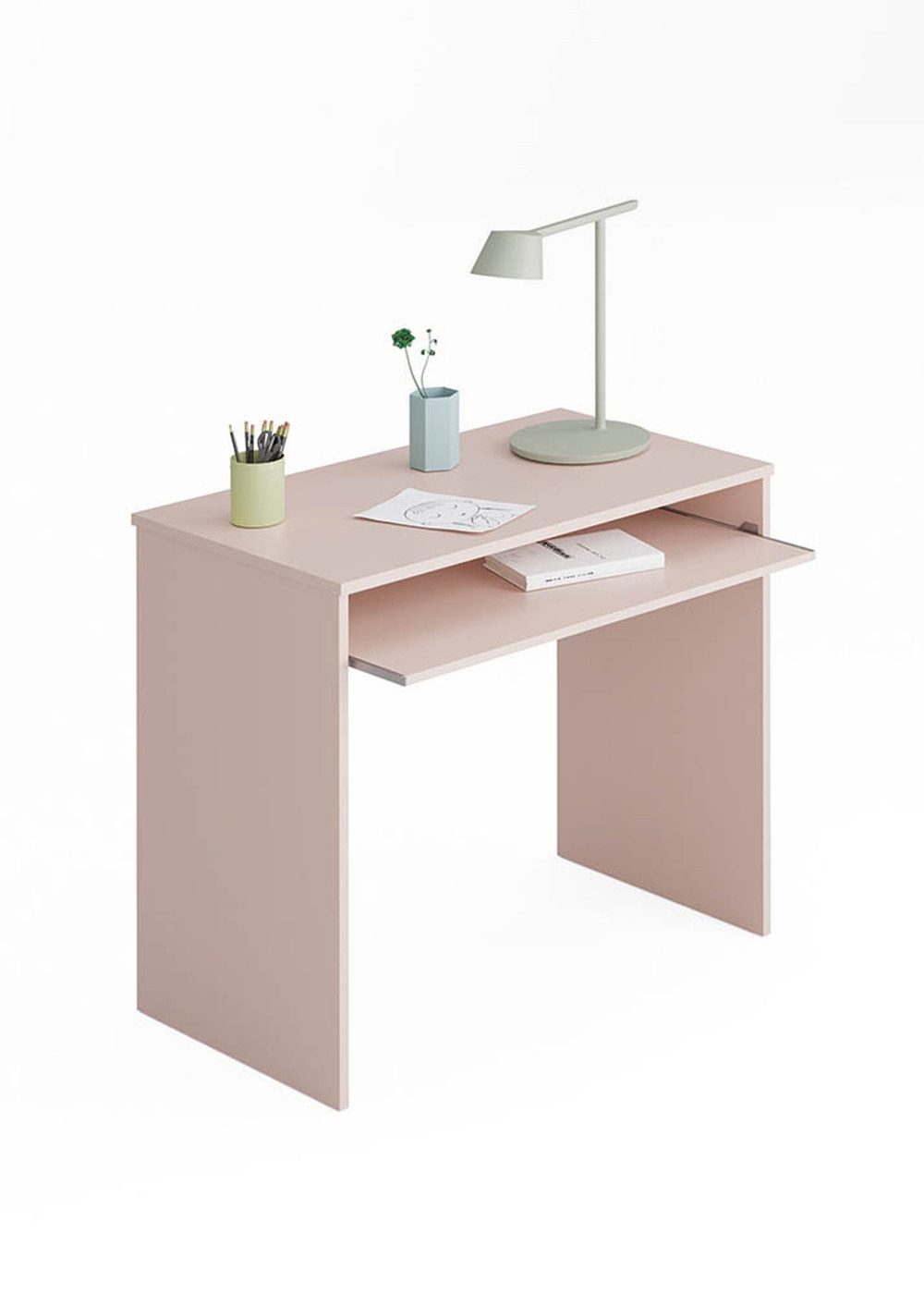 FORES HABITAT Kinderschreibtisch in Rosa - 90x79x54 (BxHxT)