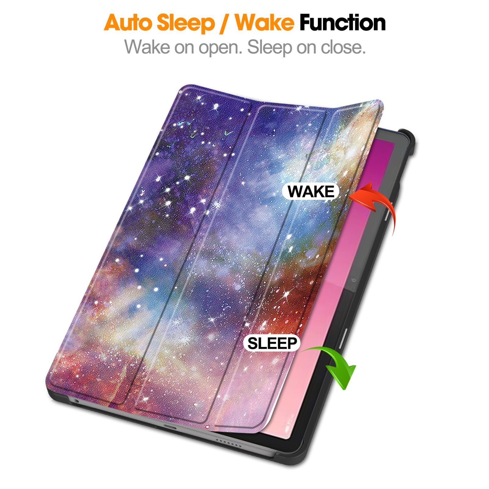 Lobwerk Tablet-Hülle Schutzhülle für Lenovo Tab M10 5G TB-360ZU 2023 10.6 Zoll, Wake & Sleep Funktion, Sturzdämpfung, Aufstellfunktion