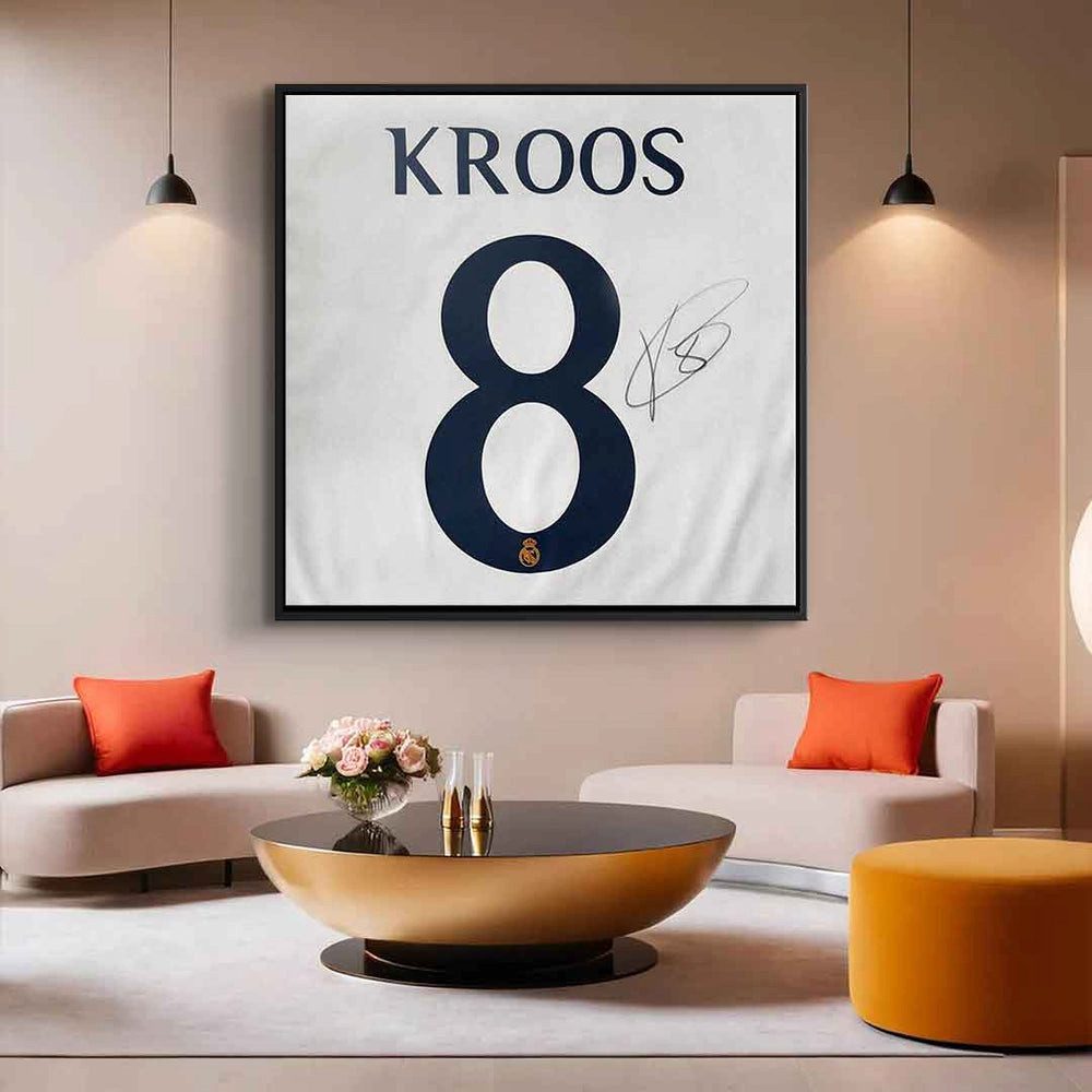DOTCOMCANVAS® Leinwandbild Kroos - Quadrat Edition, Acrylglasbild Toni Kroos Fußballspieler 8 Deutschland Wandbild