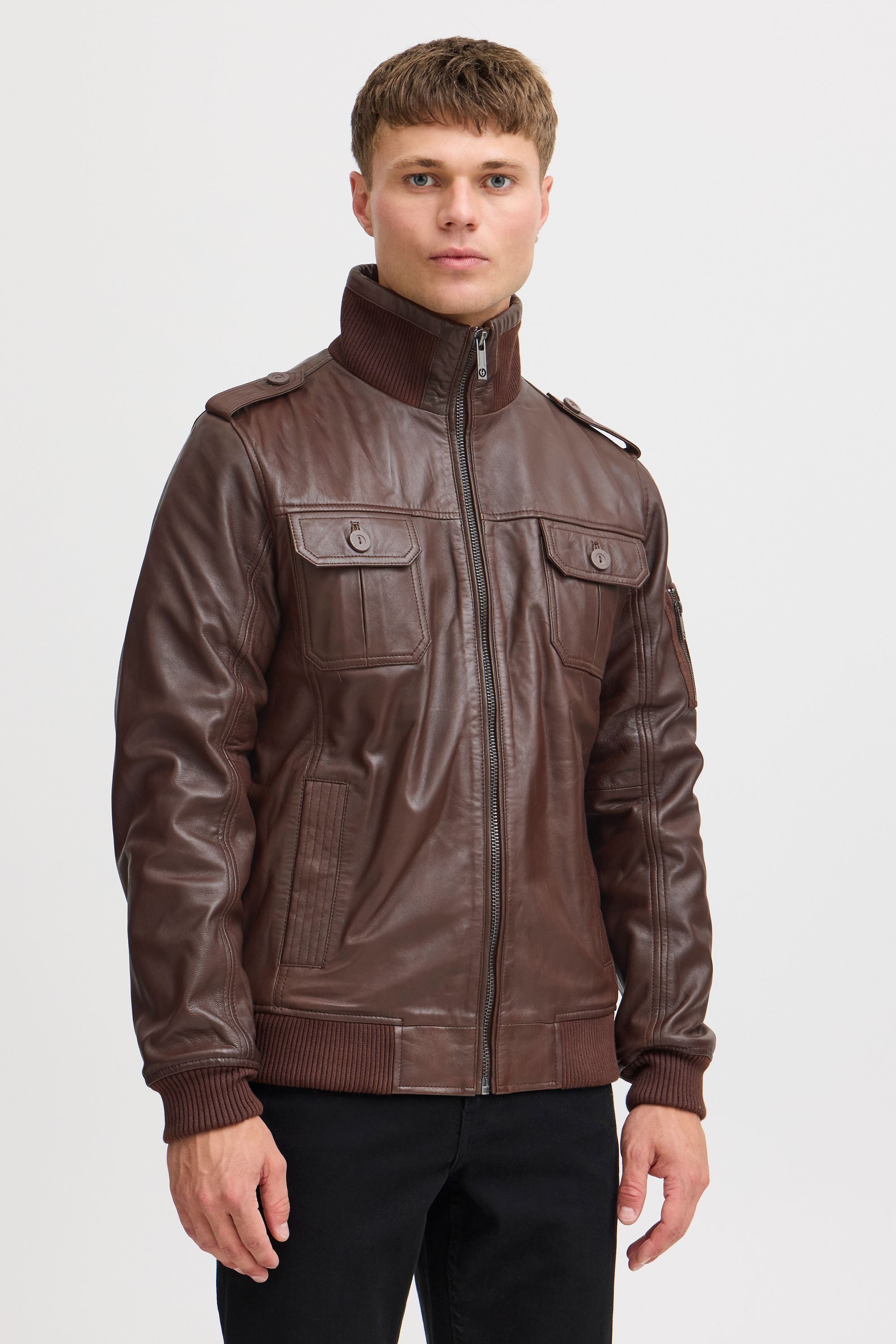 !Solid Lederjacke SDFamash Bikerjacke aus 100% günstig online kaufen