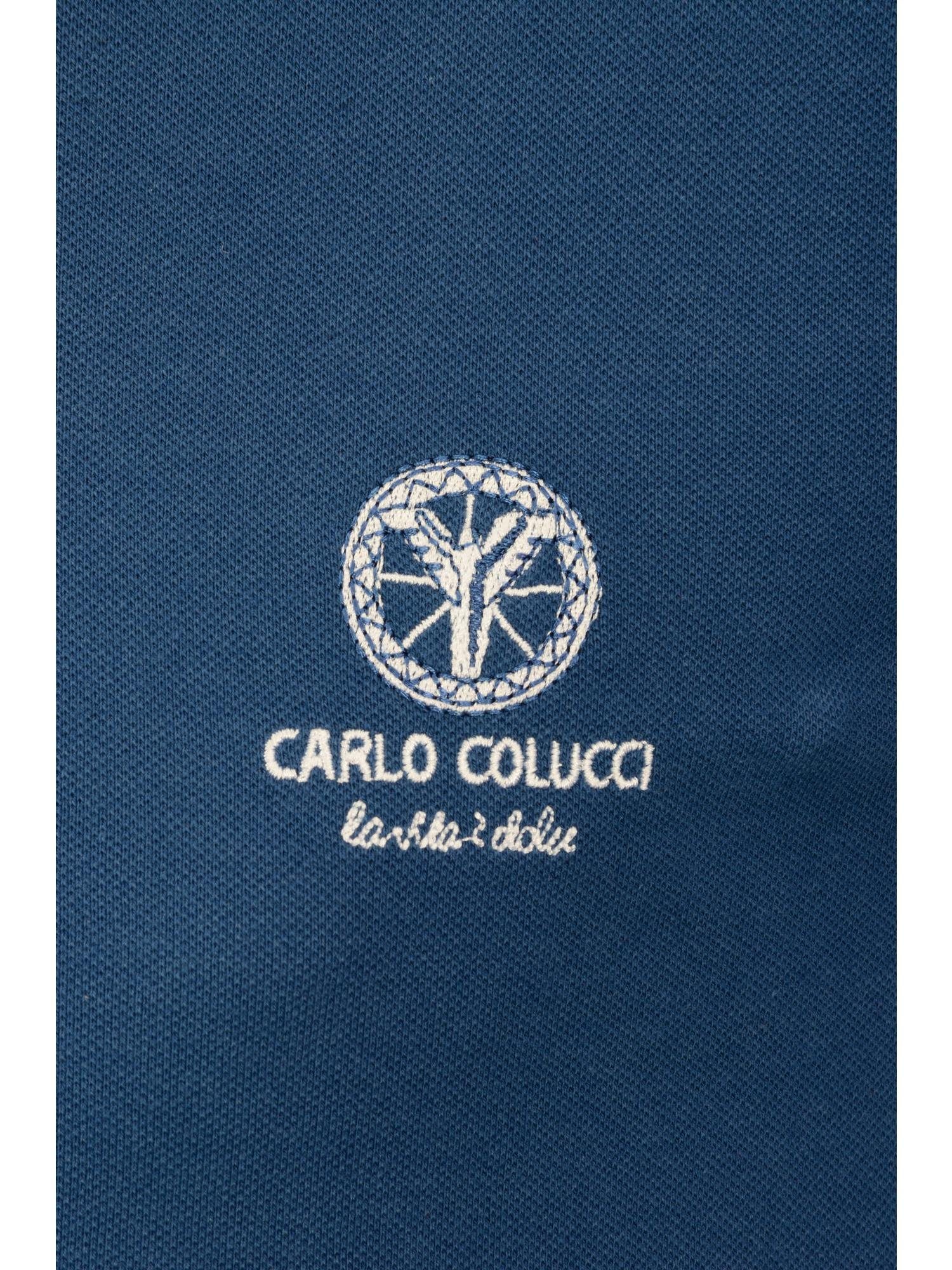 Camuso Poloshirt Jeansblau COLUCCI CARLO