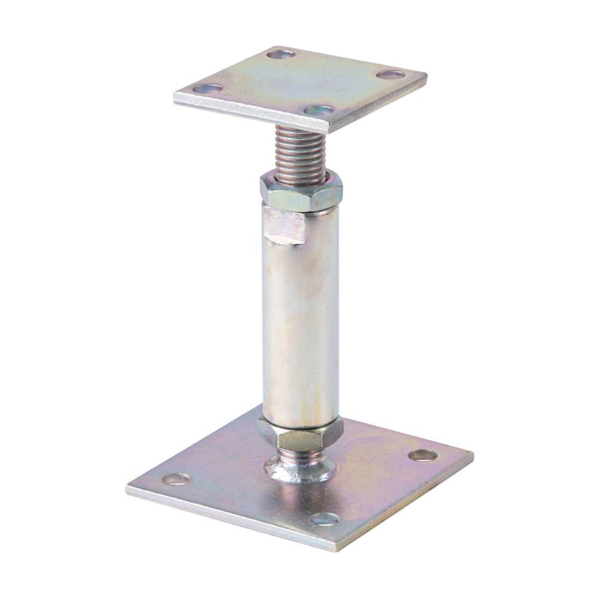 siwitec Pfostenträger I-Pfostenträger höhenverstellbar, Höhe: 30-150 mm, 70 x 70 mm, Pfosten, für Holzkonstruktionen im Außenbereich, zum Aufschrauben, (1-St)