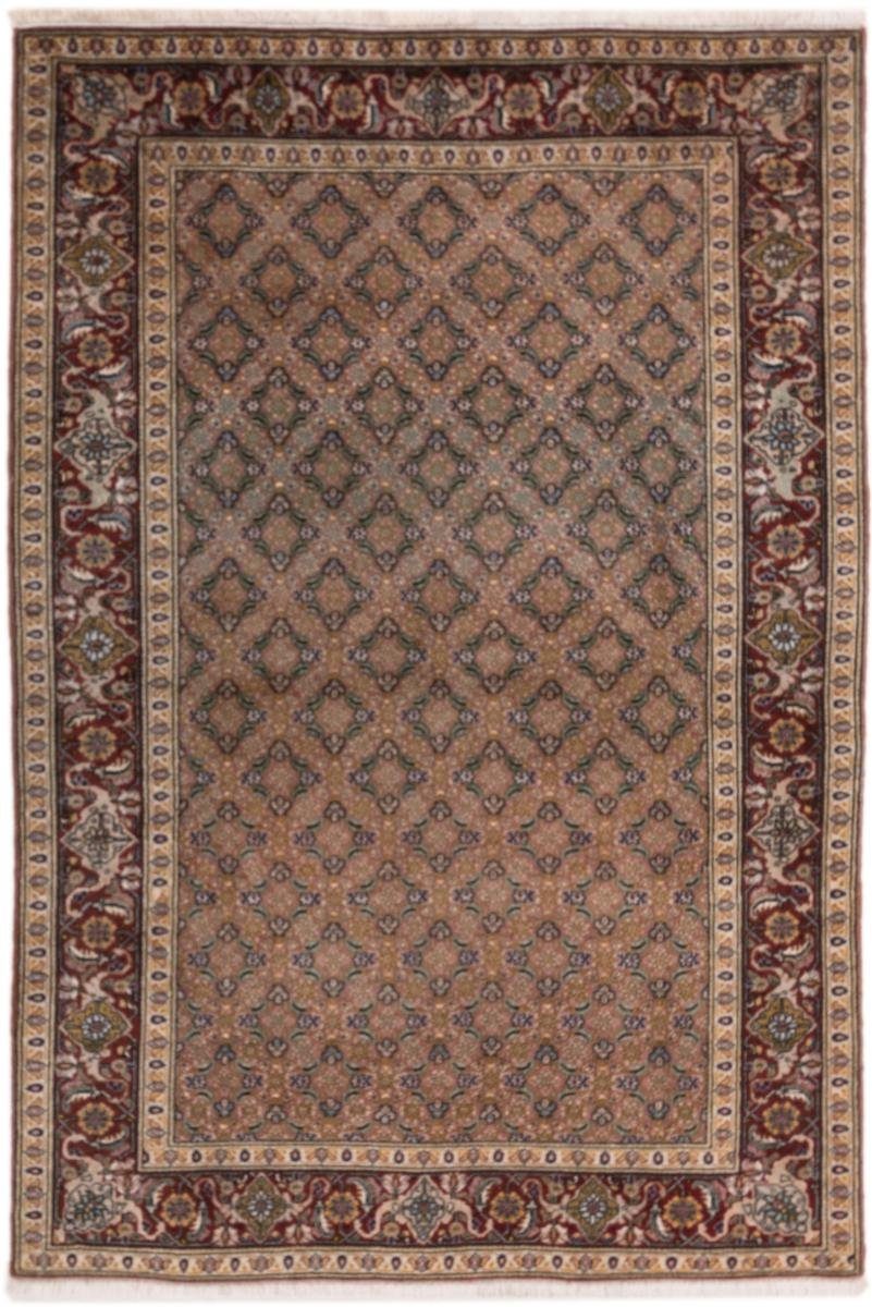 Orientteppich Täbriz 103x153 Handgeknüpfter Orientteppich / Perserteppich, Nain Trading, rechteckig, Höhe: 10 mm