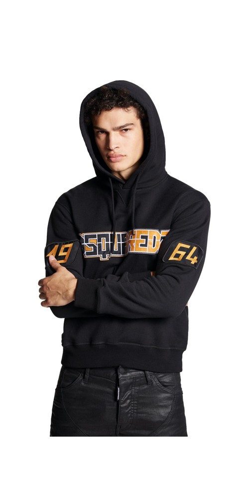 Rundhalspullover Dsquared2 Cigarette Pullover Schwarz Herren