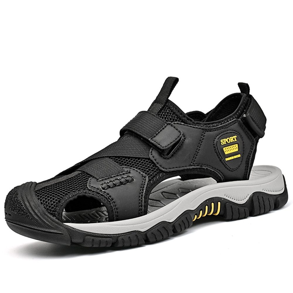 HUSK'SWARE Outdoorsandale (Leder-Mesh-Sandalen mit Klettverschluss, Komfort günstig online kaufen