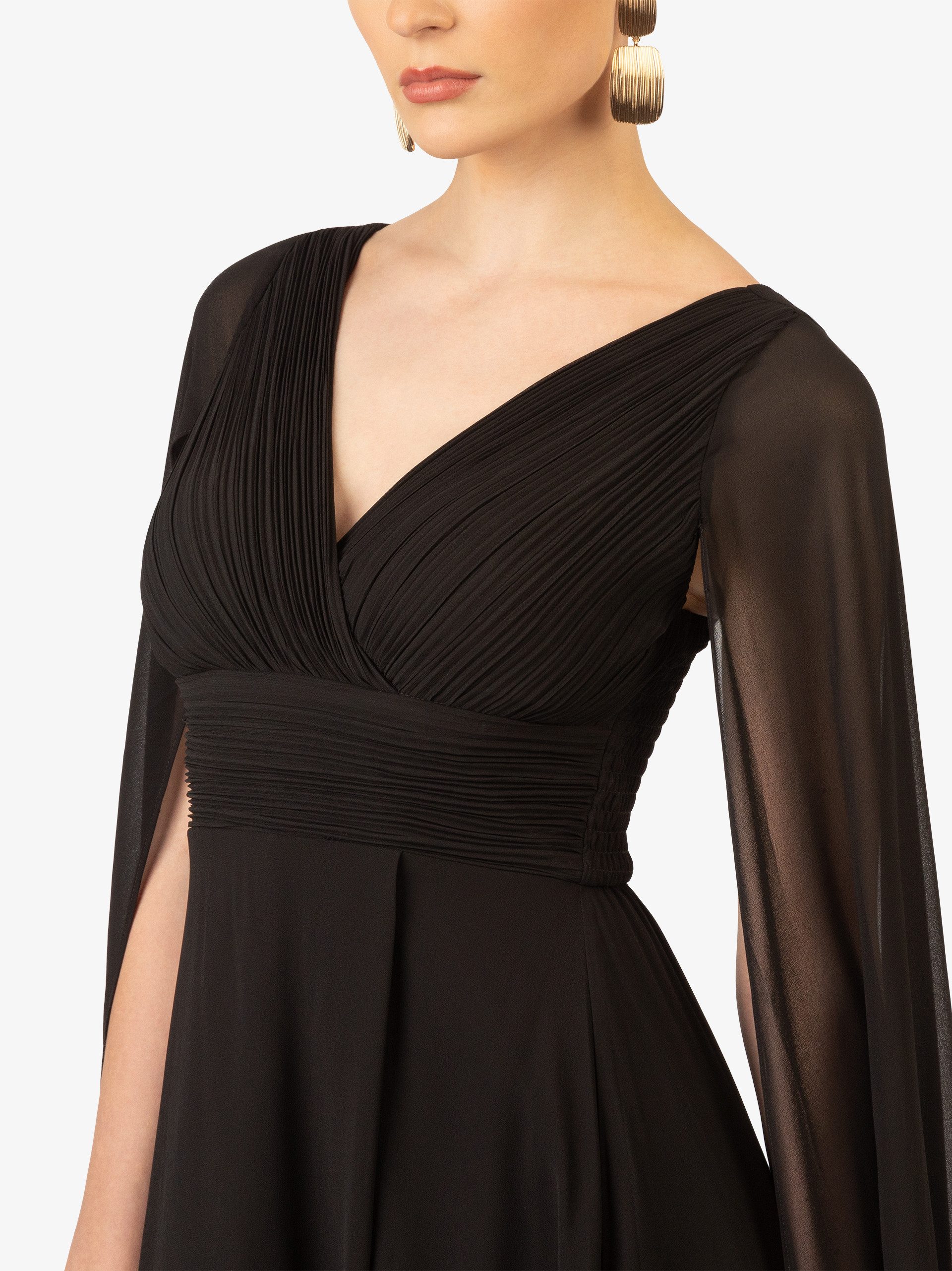 Kraimod Abendkleid aus hochwertigem Polyester Material mit Capeärmel