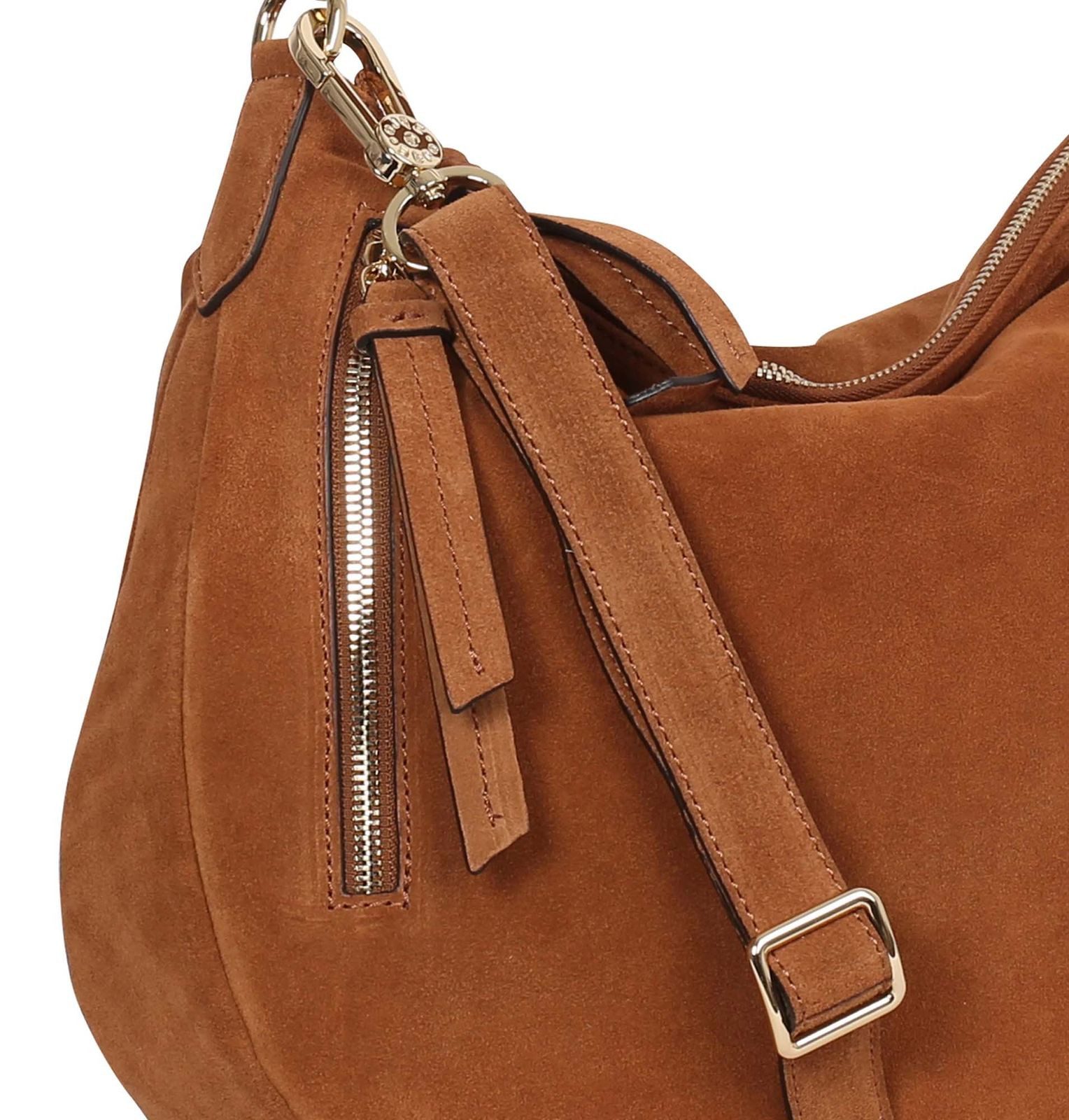 Abro Schultertasche Hobo Juna Bag, aus echtem Rindsleder