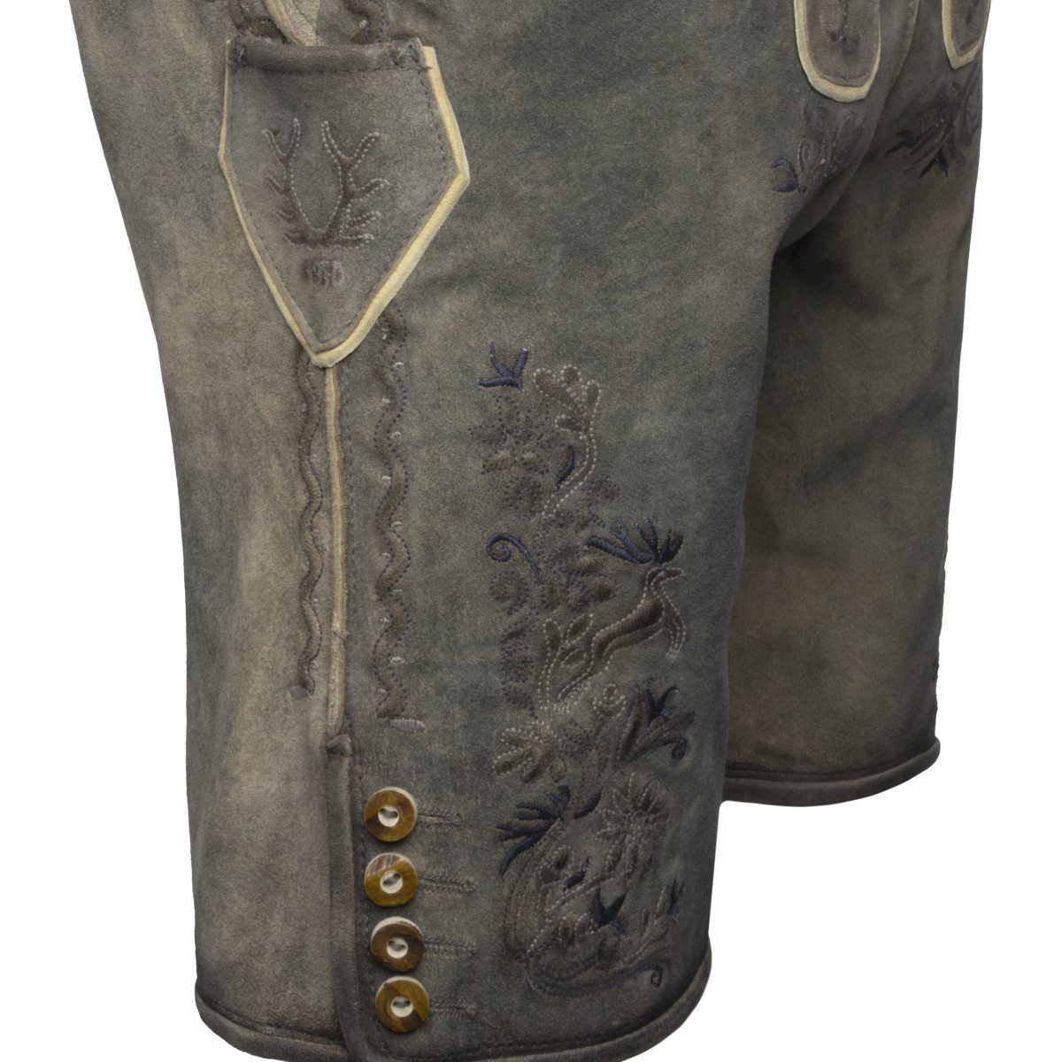 Krüger Trachtenlederhose Juan Herren (1-tlg) Trachtenlederhose, Trachtenhose, Bayerische Lederhose, Oktoberfest