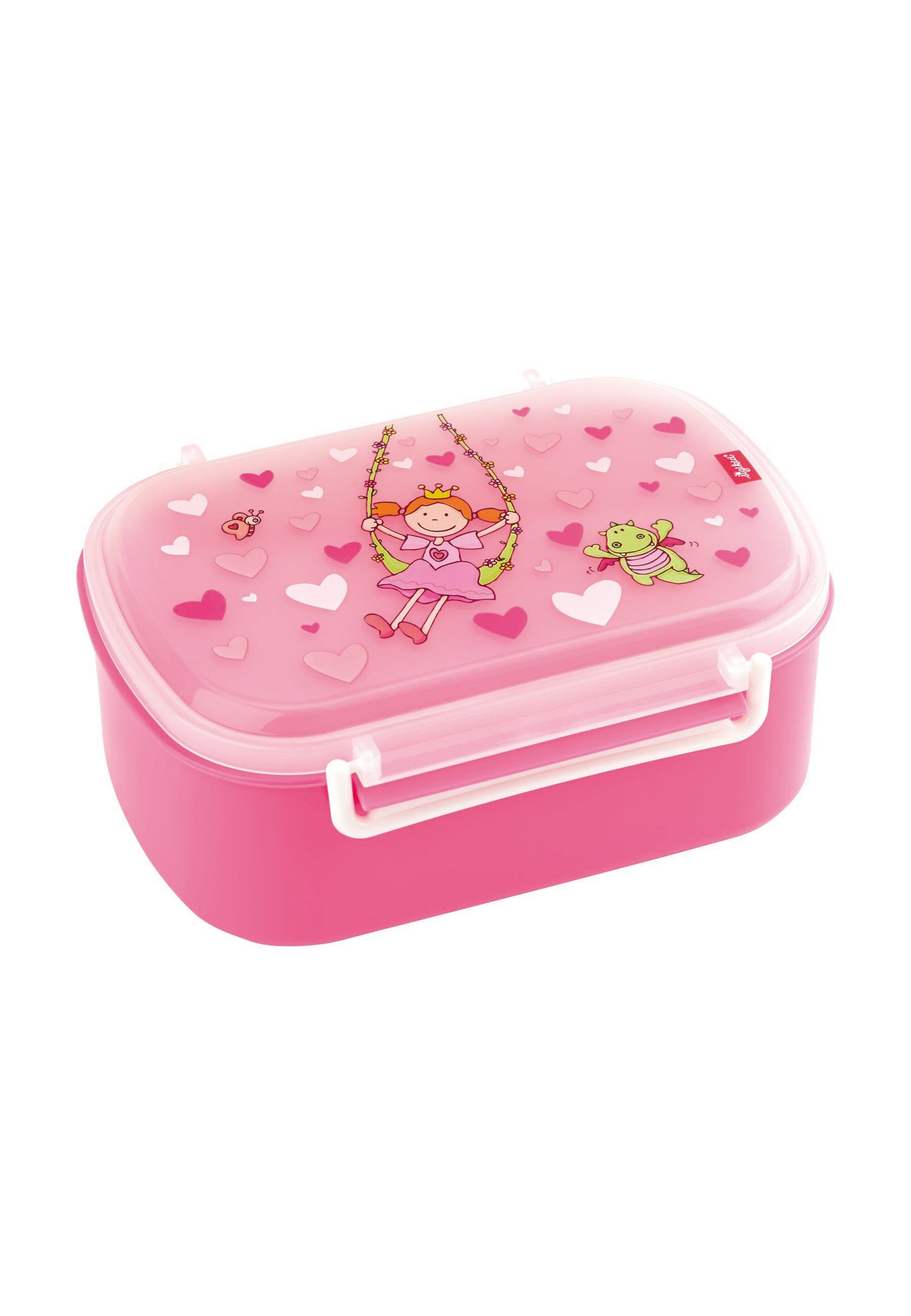 Sigikid Lunchbox Kinder Lunchbox Brotdose mit Rohkostschälchen, 100% Polypropylen, (1-tlg) rosa