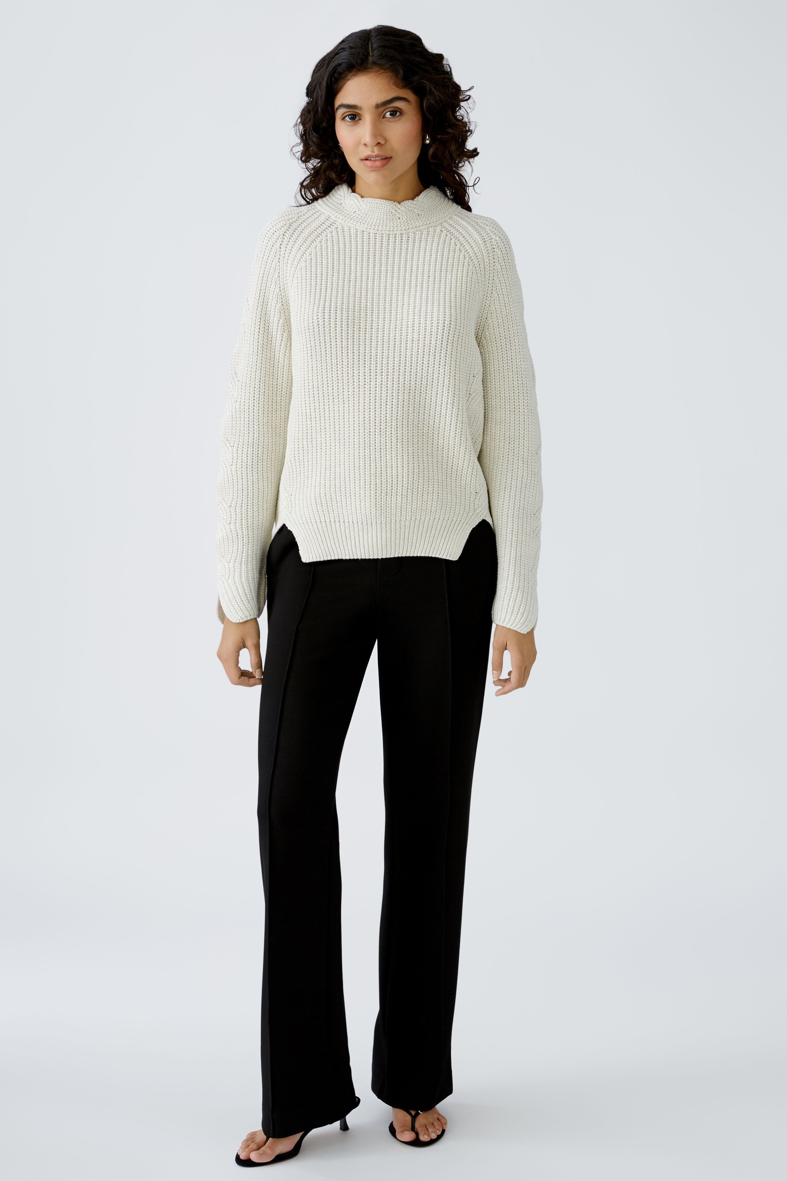 Oui Stehkragenpullover