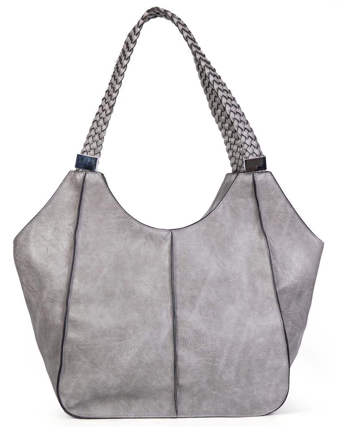 ITALYSHOP24 Schultertasche Damen XXL FLECHTOPTIK Hand-Tasche günstig online kaufen