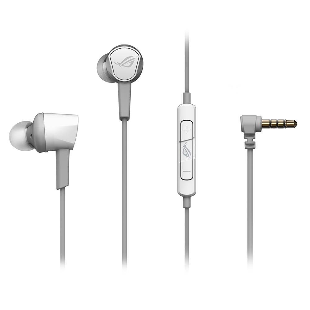3,5-mm-Stecker, Moonlight II (für White Asus Weiß) Core In-Ear-Kopfhörer Cetra Gaming, ROG