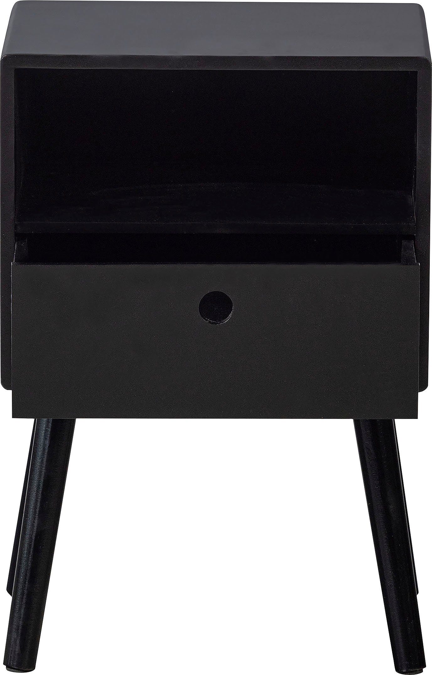 WOOOD Nachtschrank Vienna inkl. einfacher Wandbefestigung, H 53 cm x B 36 cm