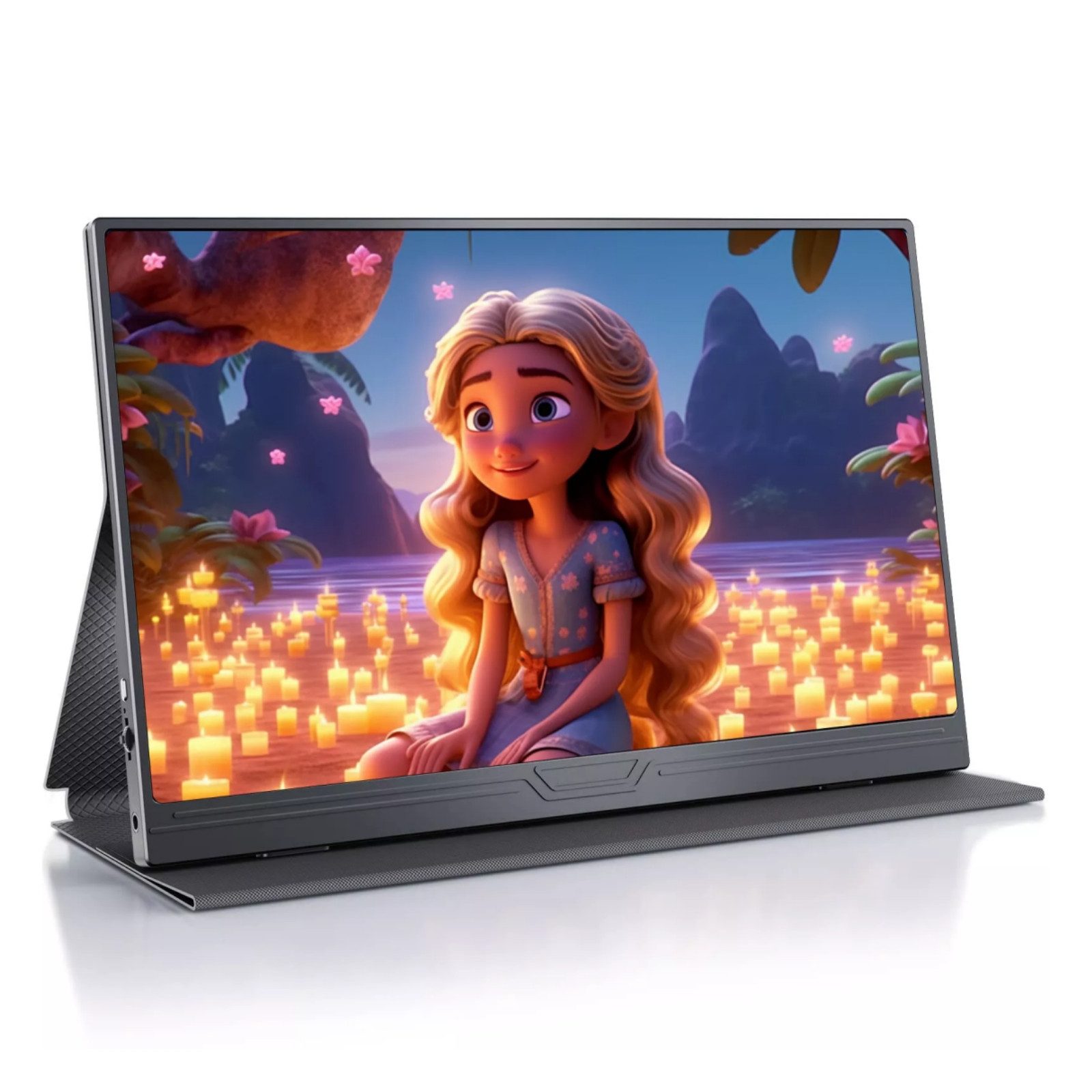Bundviel Portable Monitor, 15.6 Zoll Tragbarer Monitor IPS FHD 1080P Portabler Monitor (40 cm/15.6 ", 1920 x 1080 px, FHD, 3 ms Reaktionszeit, 60 Hz)