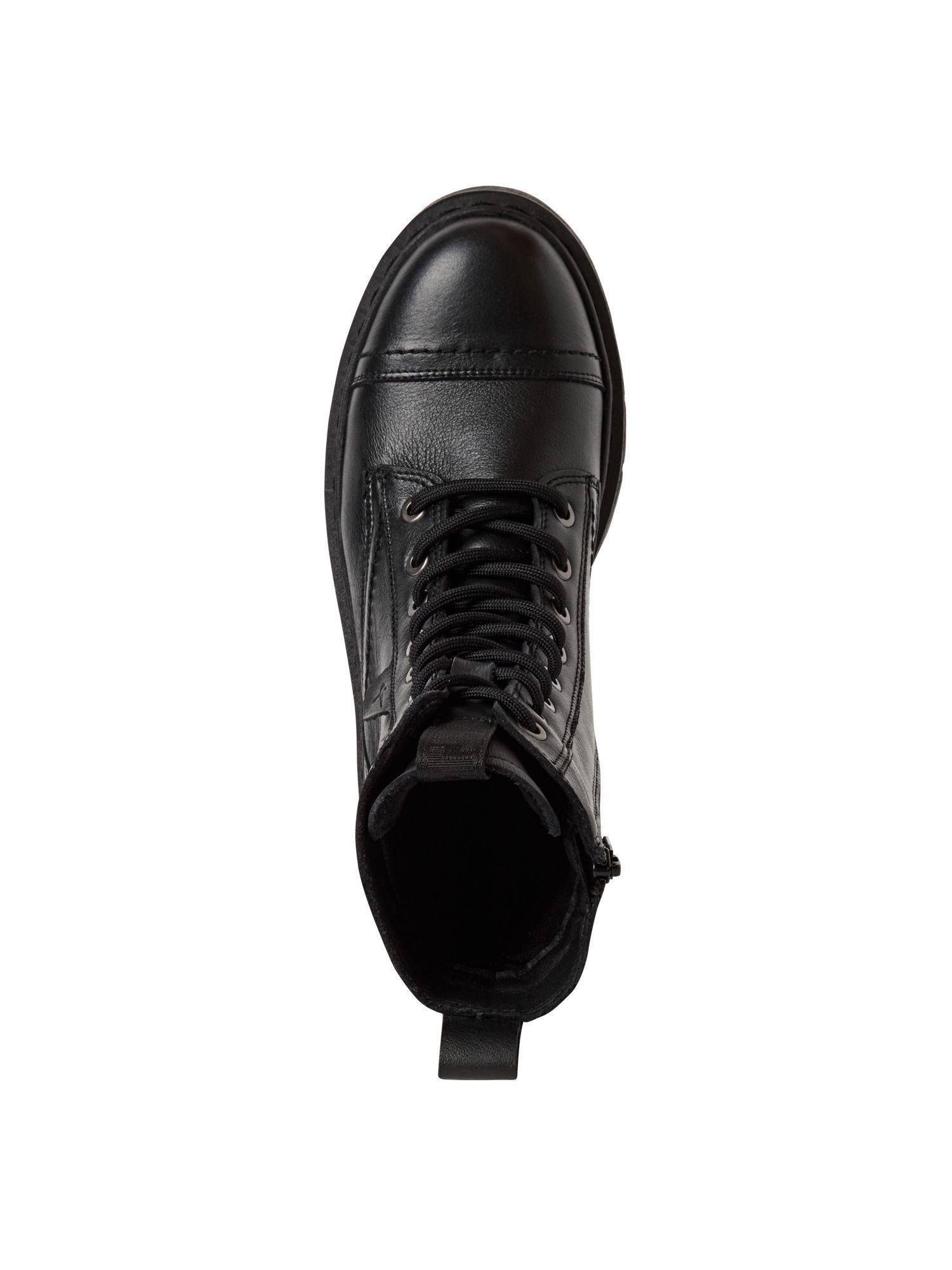 Tamaris COMFORT-Lining, Removable Sock aus Leder Schnürstiefelette COMFORT-Lining
