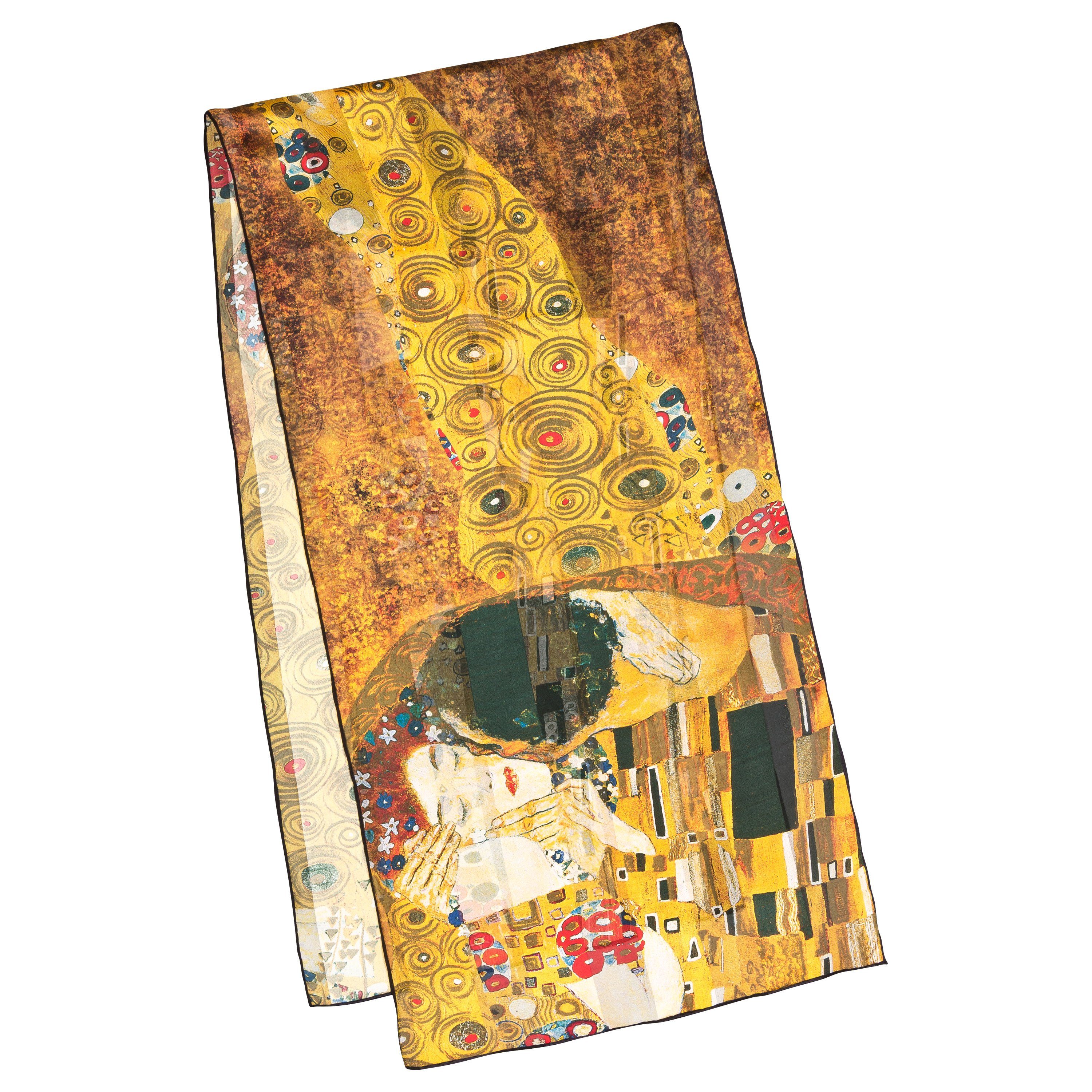 von Lilienfeld Seidenschal Schal 100% Seide Gustav Klimt Der Kuss Kunst 172 günstig online kaufen