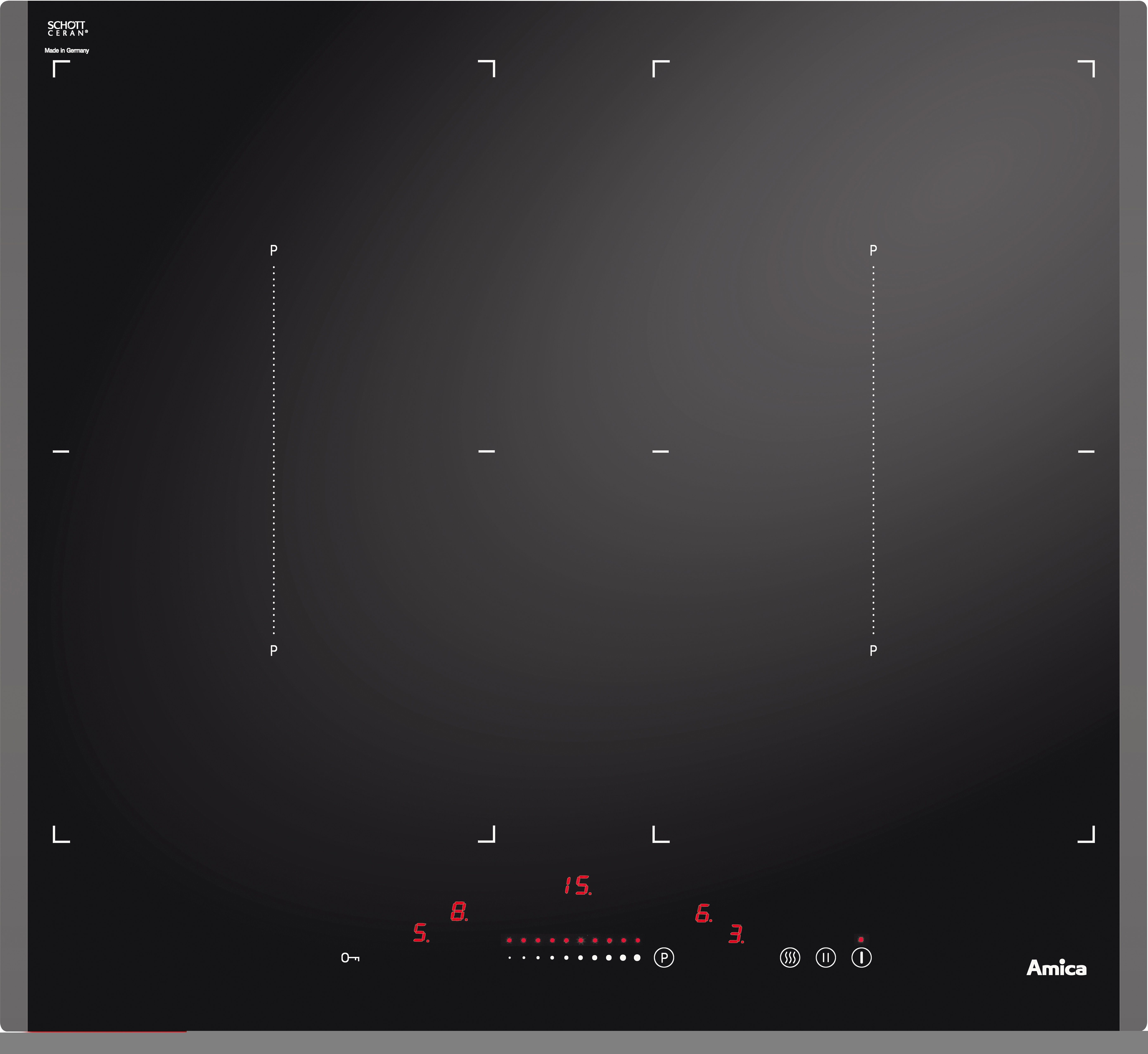 Amica Induktions-Kochfeld von SCHOTT CERAN® KMI 63301 F, Topferkennung ...