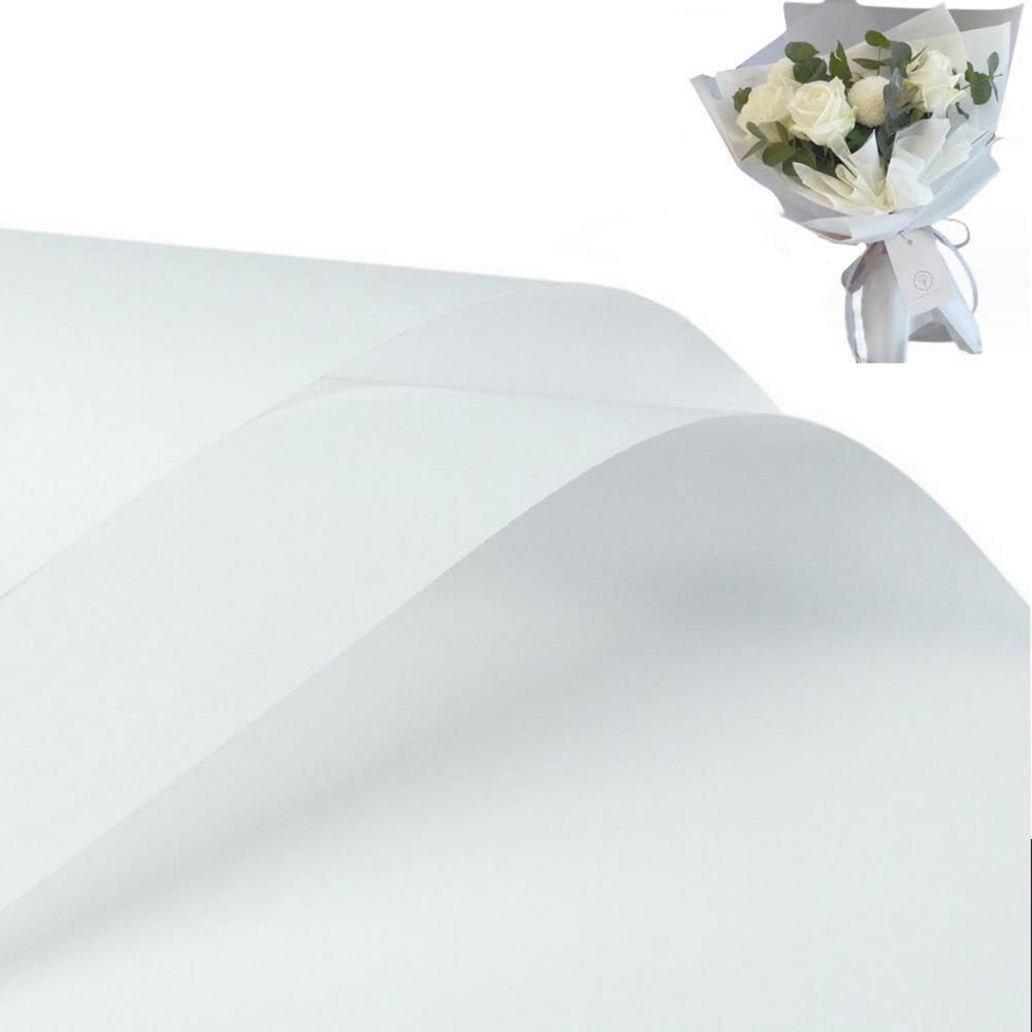 LuxusKollektion Geschenkpapier Geschenkpapiere 20er Set Weiß, (20St)