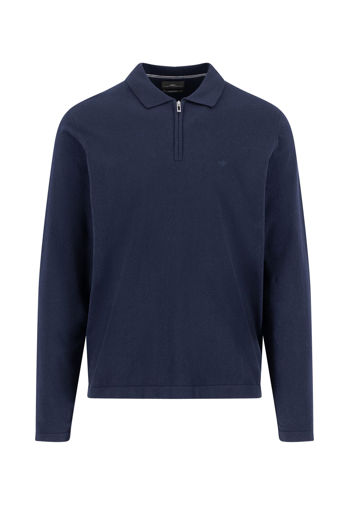 Strickpullover Poloshirt Zip Superflex - Regular Fit