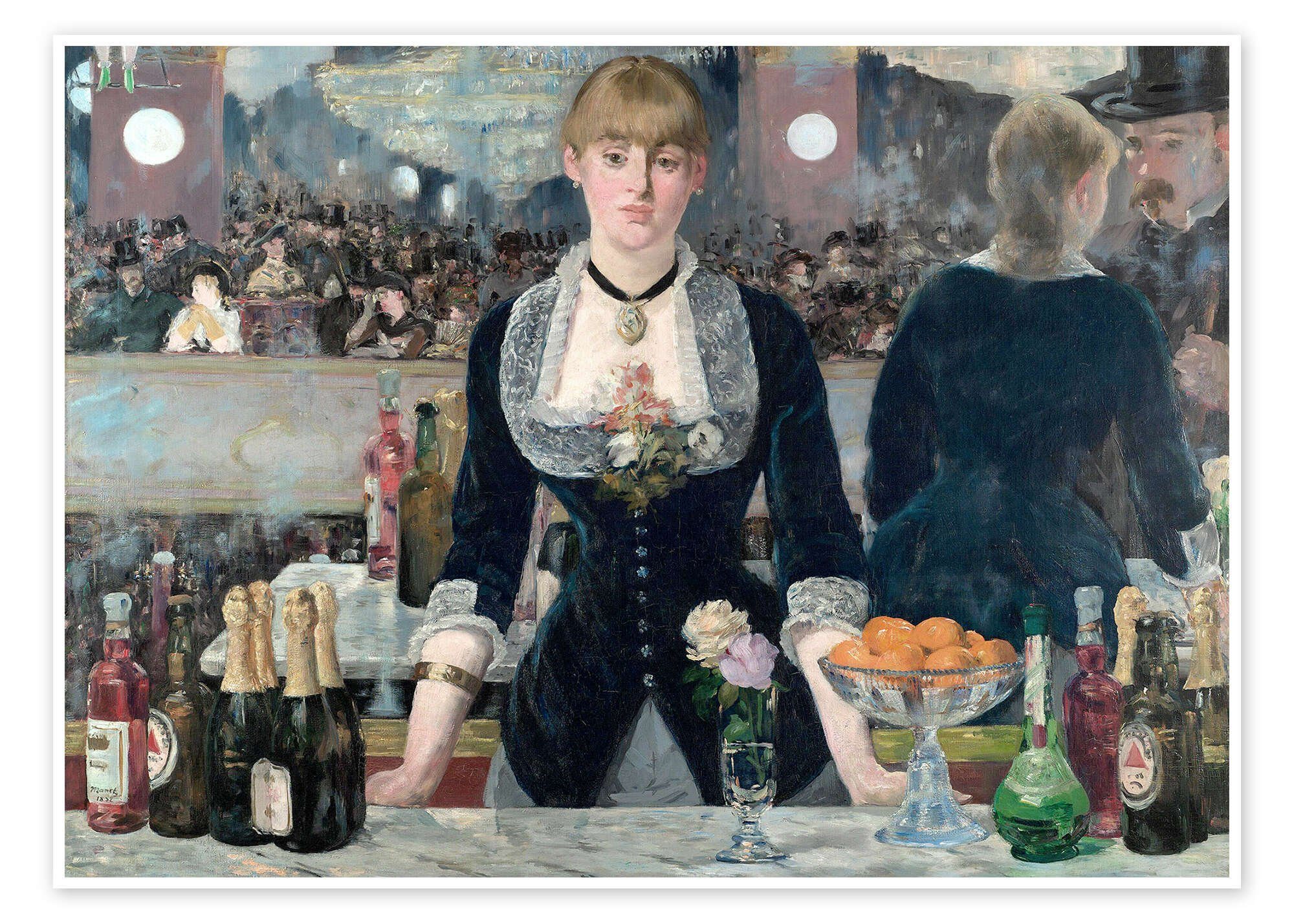 Posterlounge Poster Édouard Manet, Bar in den Folies Bergère, Küche Malerei
