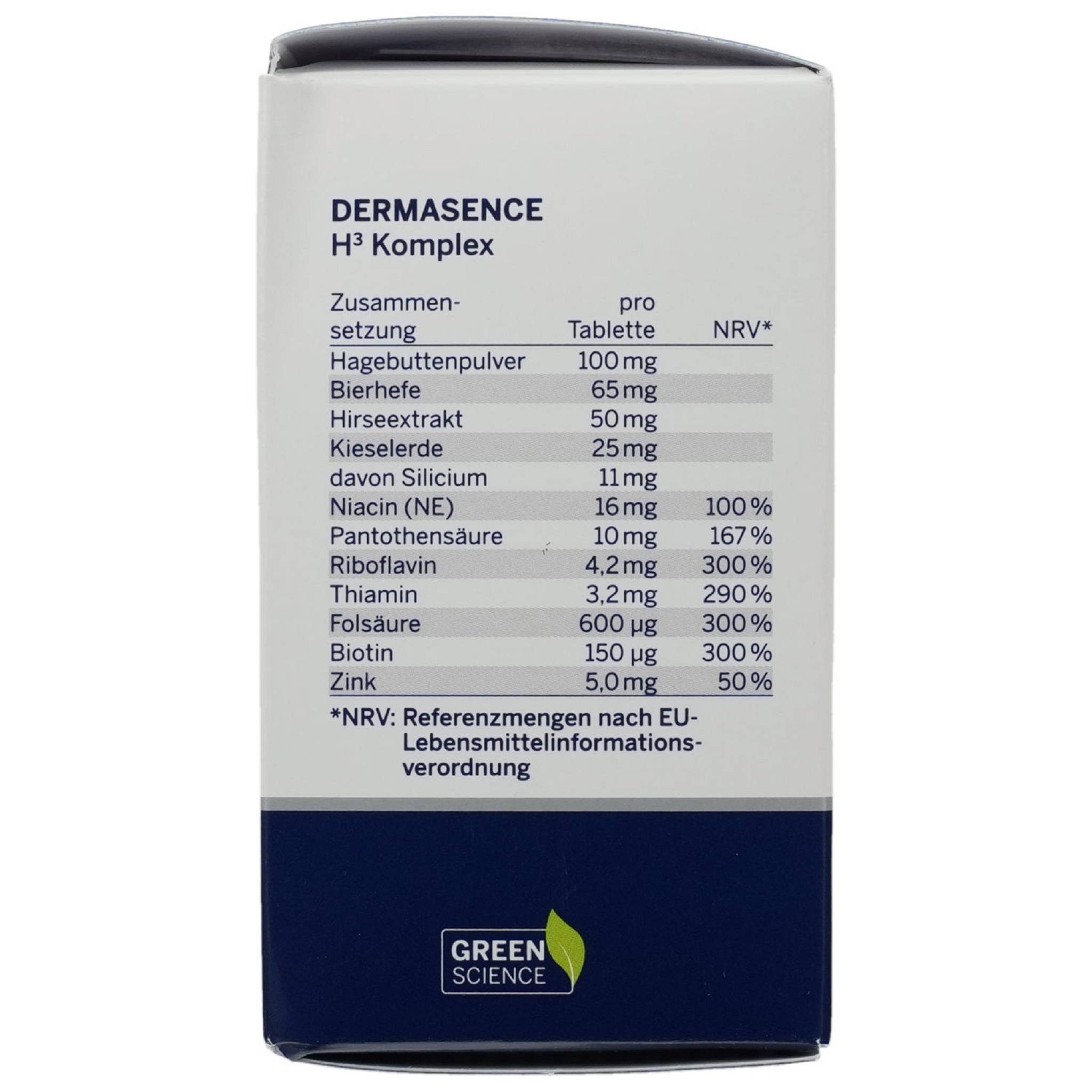 Medicos Kosmetik DERMASENCE H3 Komplex Tabeletten