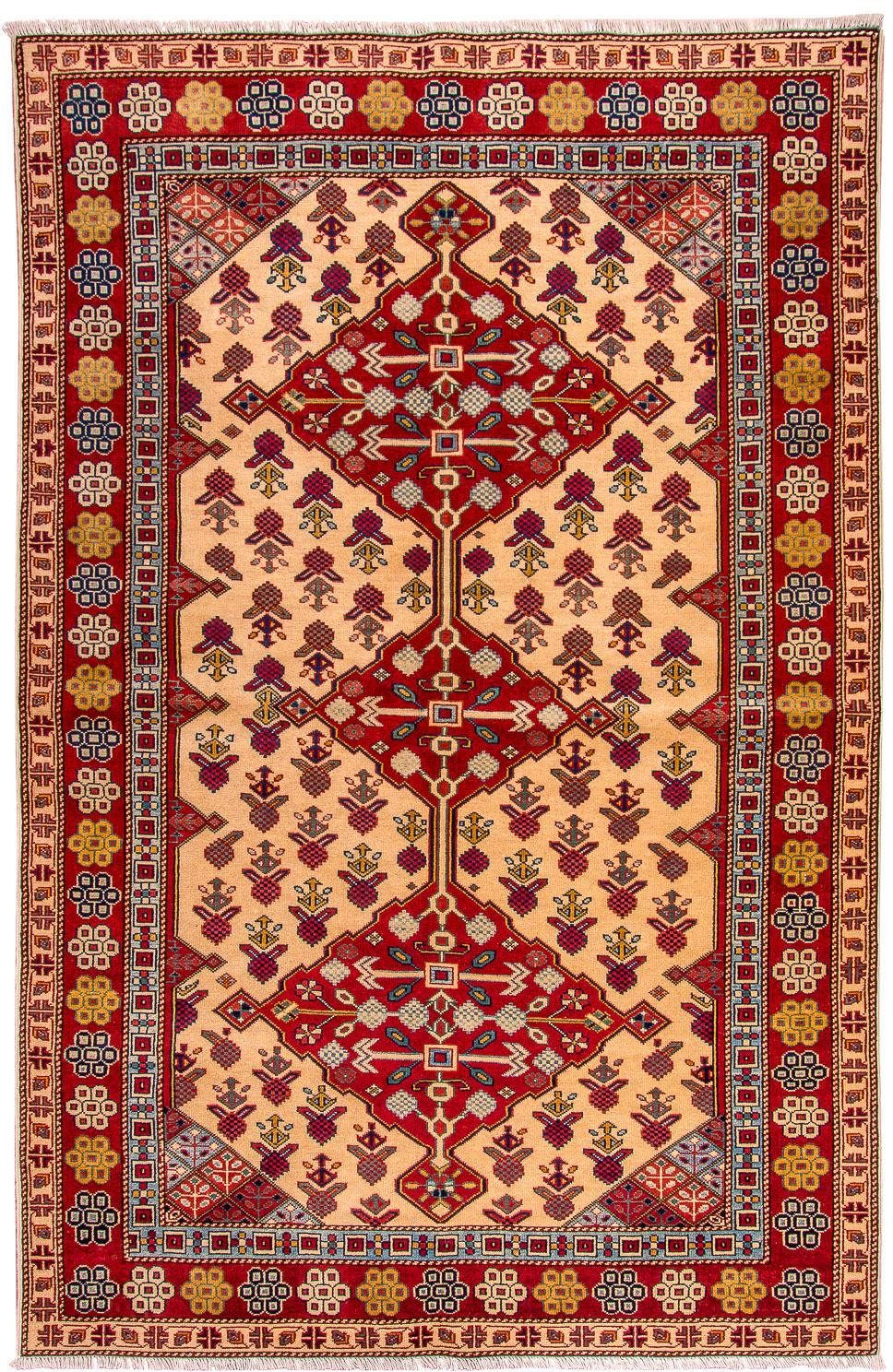 Wollteppich »Schirwan Teppich handgeknüpft rot«, morgenland, rechteckig, Höhe 6 mm-Otto
