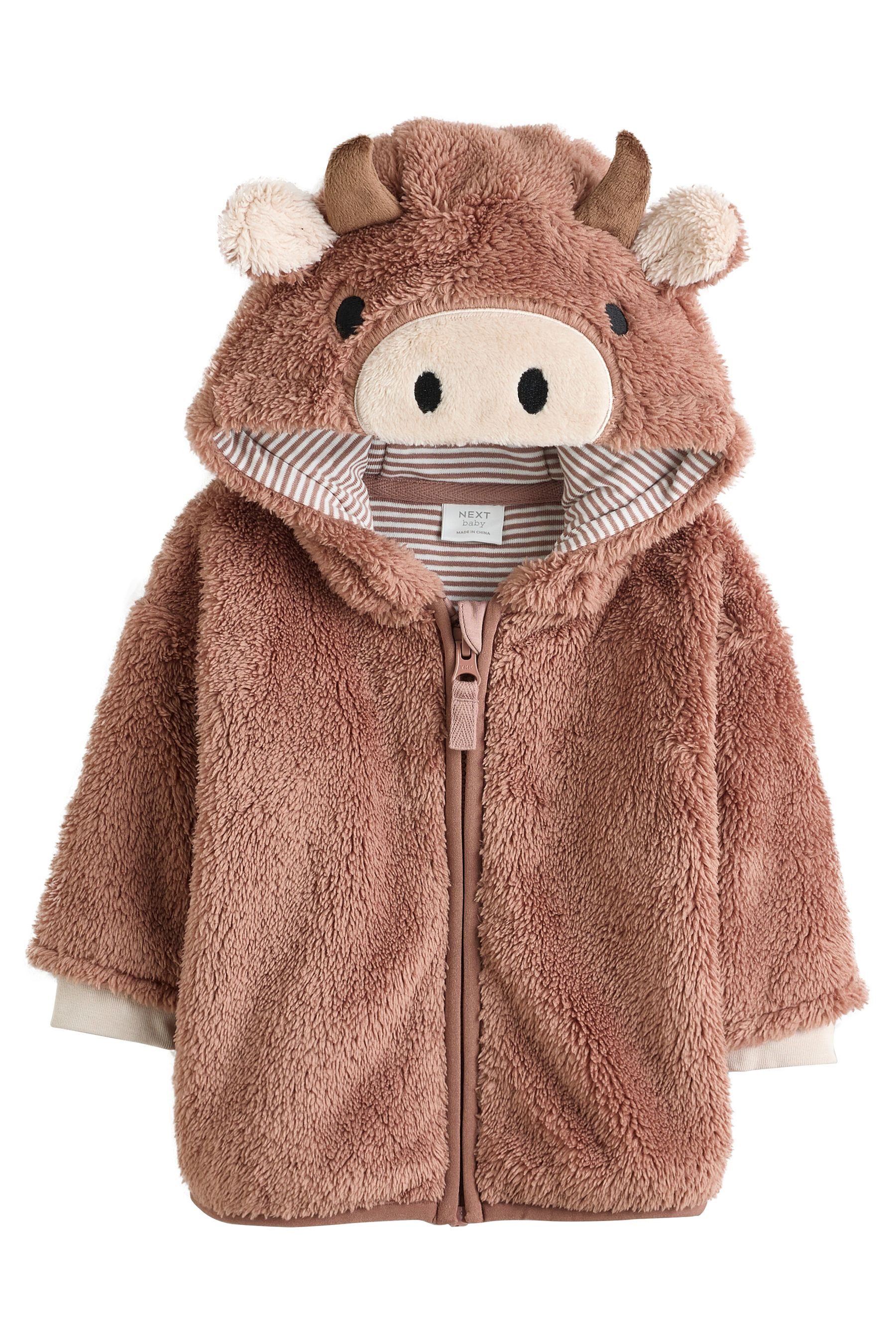 Next Fleecejacke Baby Kapuzenjacke aus Fleece, Hamish (1-St)
