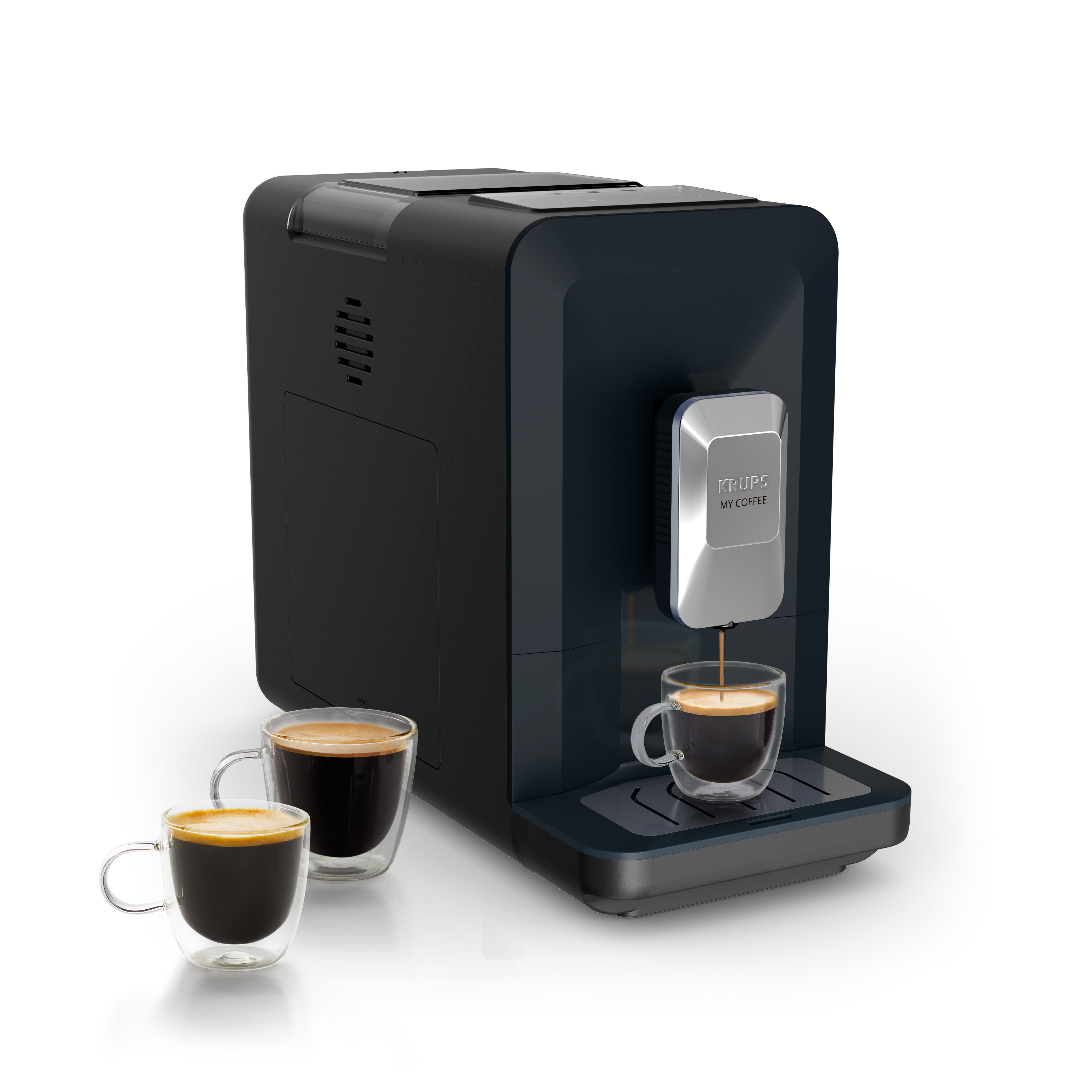Krups Kaffeevollautomat EA2004 My Coffee, super-kompakt, 3 Rezepte, Touchpanel, einfache Reinigung und Pflege