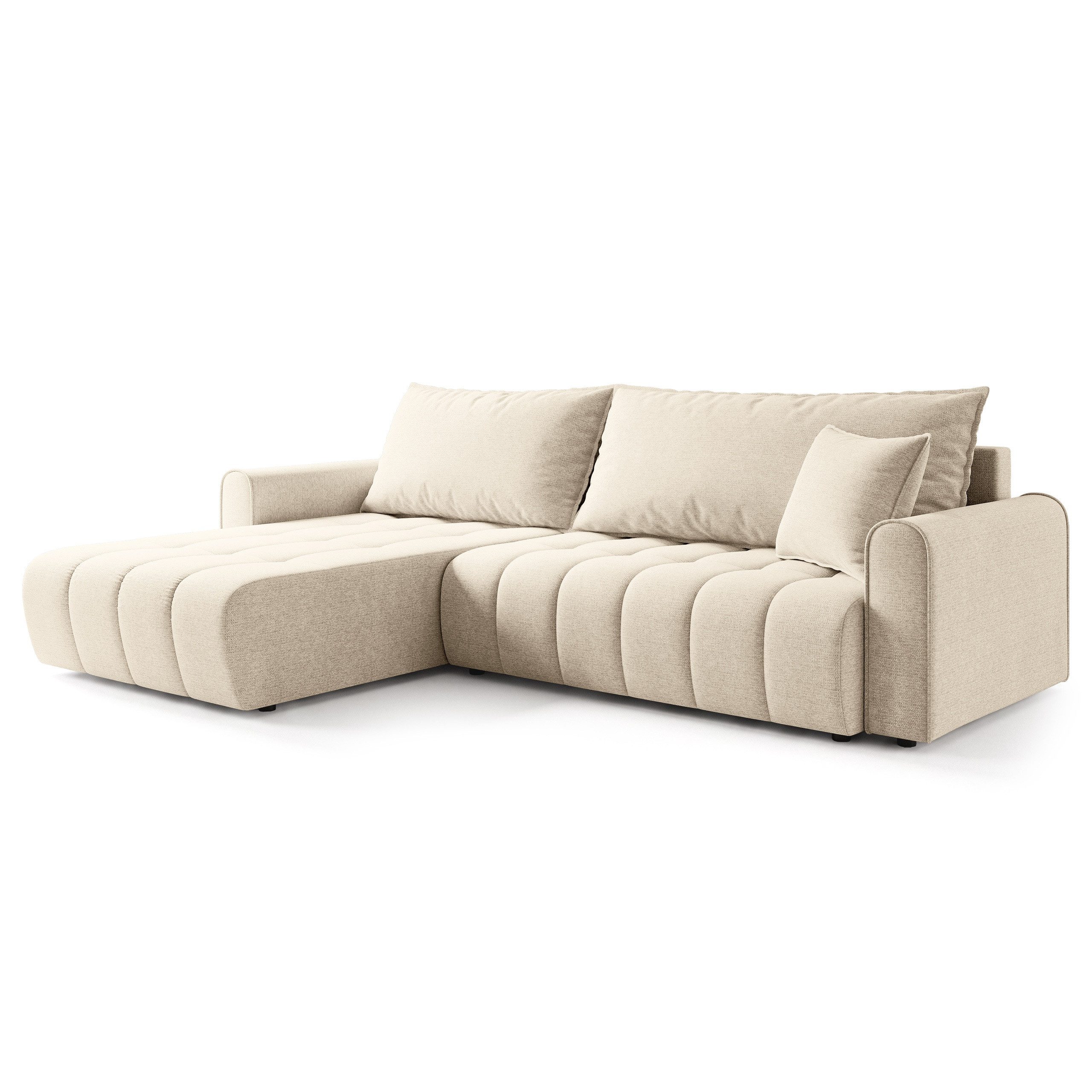 Masseno Ecksofa FRIGA mit Schlaffunktion L-Form, Sofa mit Bettkasten
