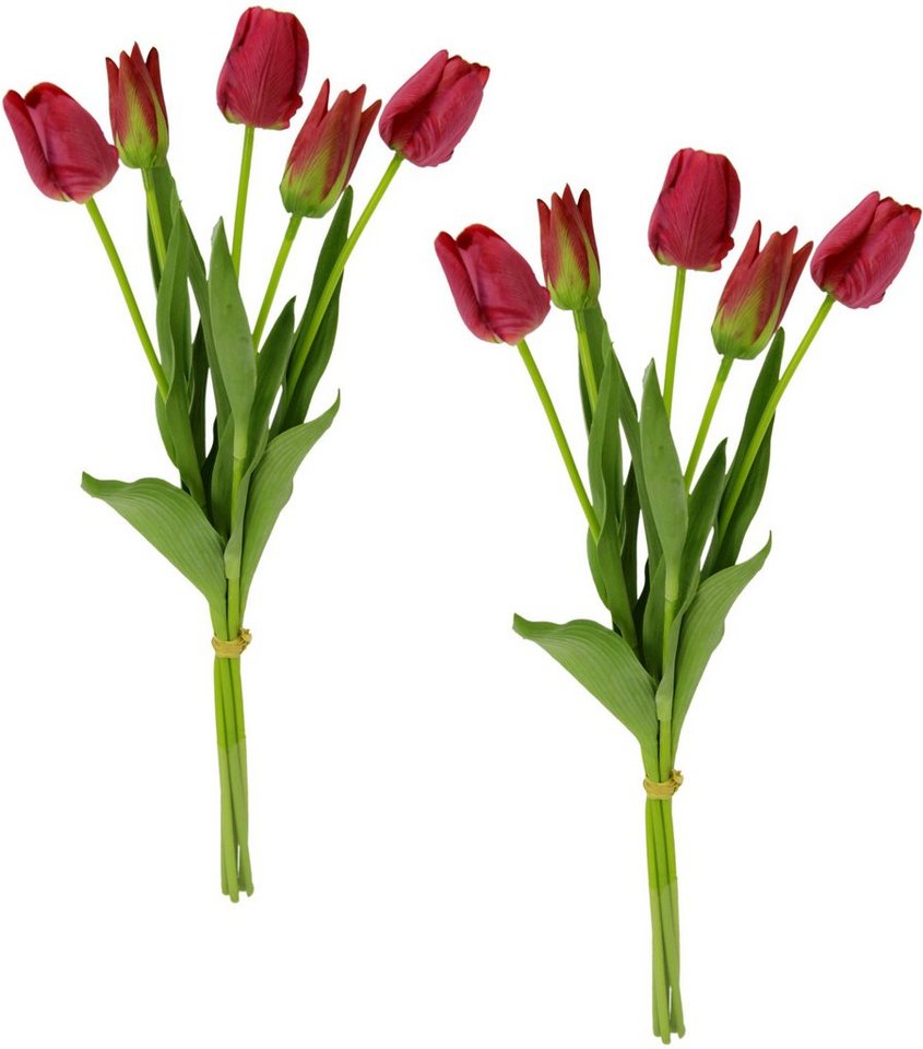 Kunstblume Tulpenbund, I.GE.A., Höhe 53 cm, Real-Touch, 2er Set