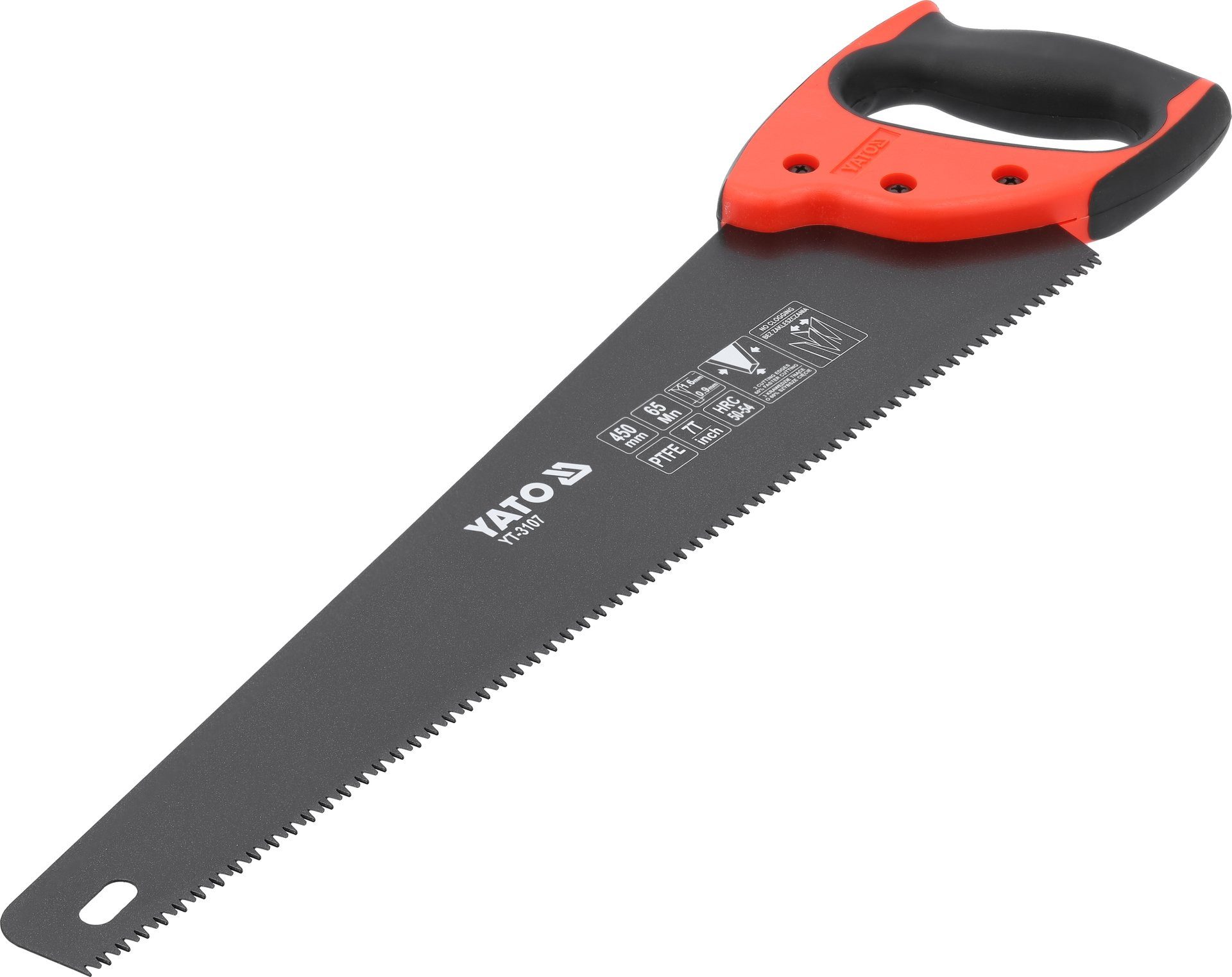 TRIZERATOP Handsäge Feinsäge 450 mm mit PTFE-Beschichtung für Holz und Plattenwerkstoffe (Feinsäge 450 mm mit PTFE-Beschichtung für Holz und Plattenwerkstoffe), Stabil