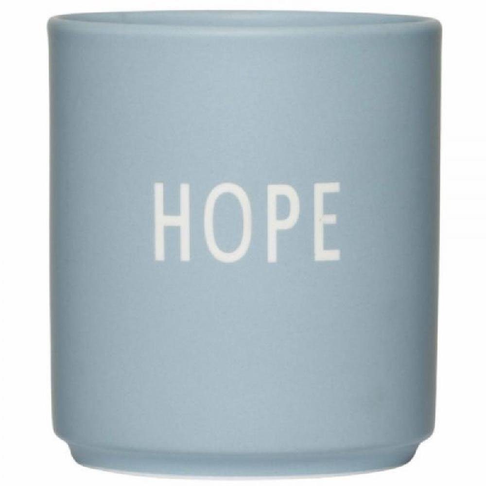 Design Letters Tasse Becher Favourite Cup Hope Lightblue