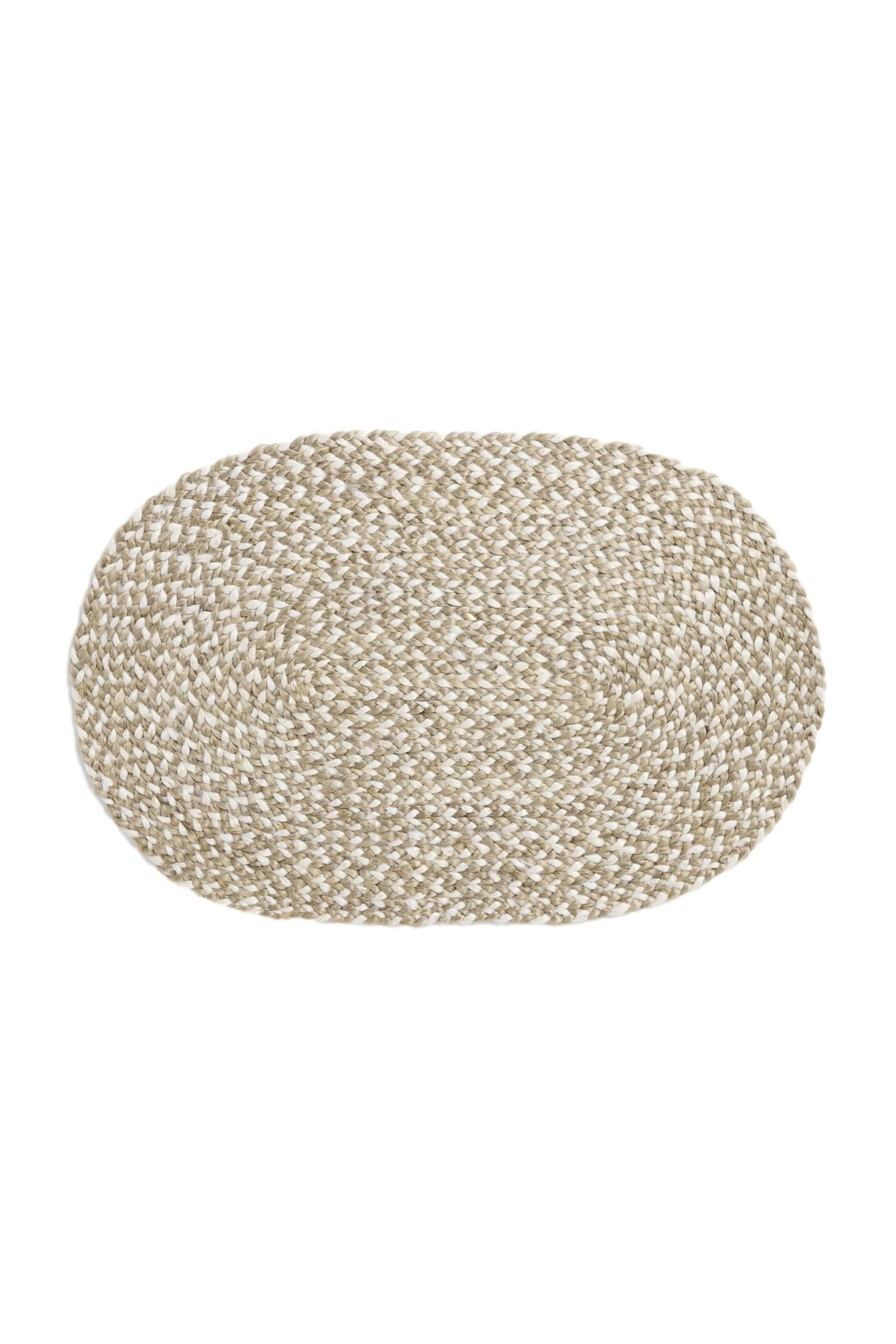 LAURA ASHLEY Fußmatte Laura Ashley geflochtene, ovale Türmatte aus Jute