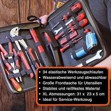 YPC Werkzeugtasche "ZipCaddy XL" Werkzeug Organizer 31x23x5cm, reißfest, robust, wasserabweisend, stabil, modern