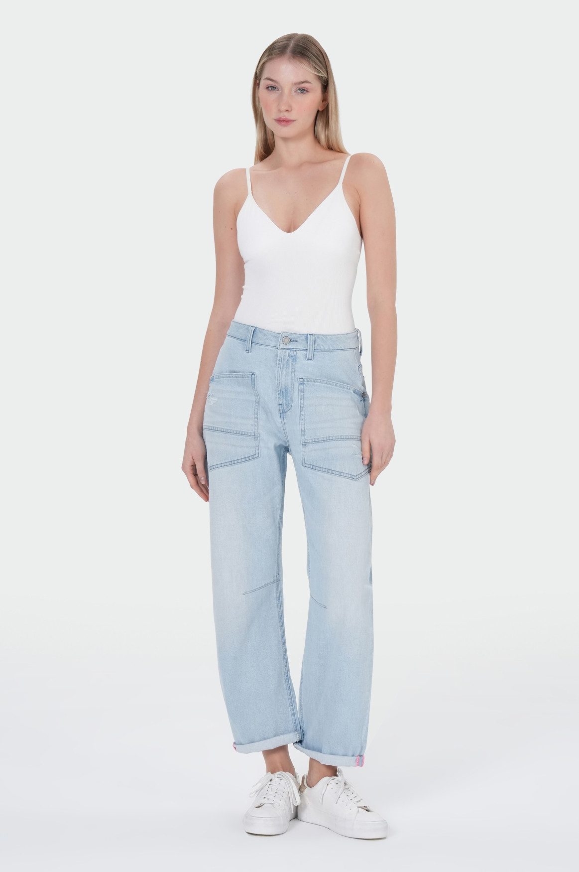 Boyfriend-Hose Clara Barrel