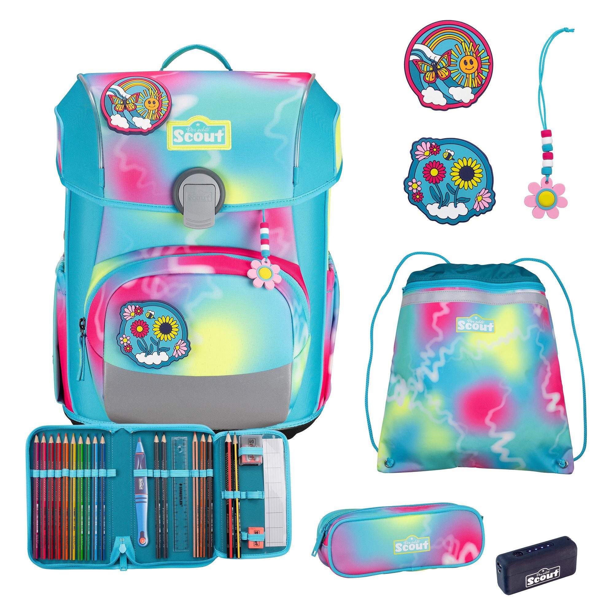 Scout Schulranzen Neo Exklusiv (5-tlg), Polyester