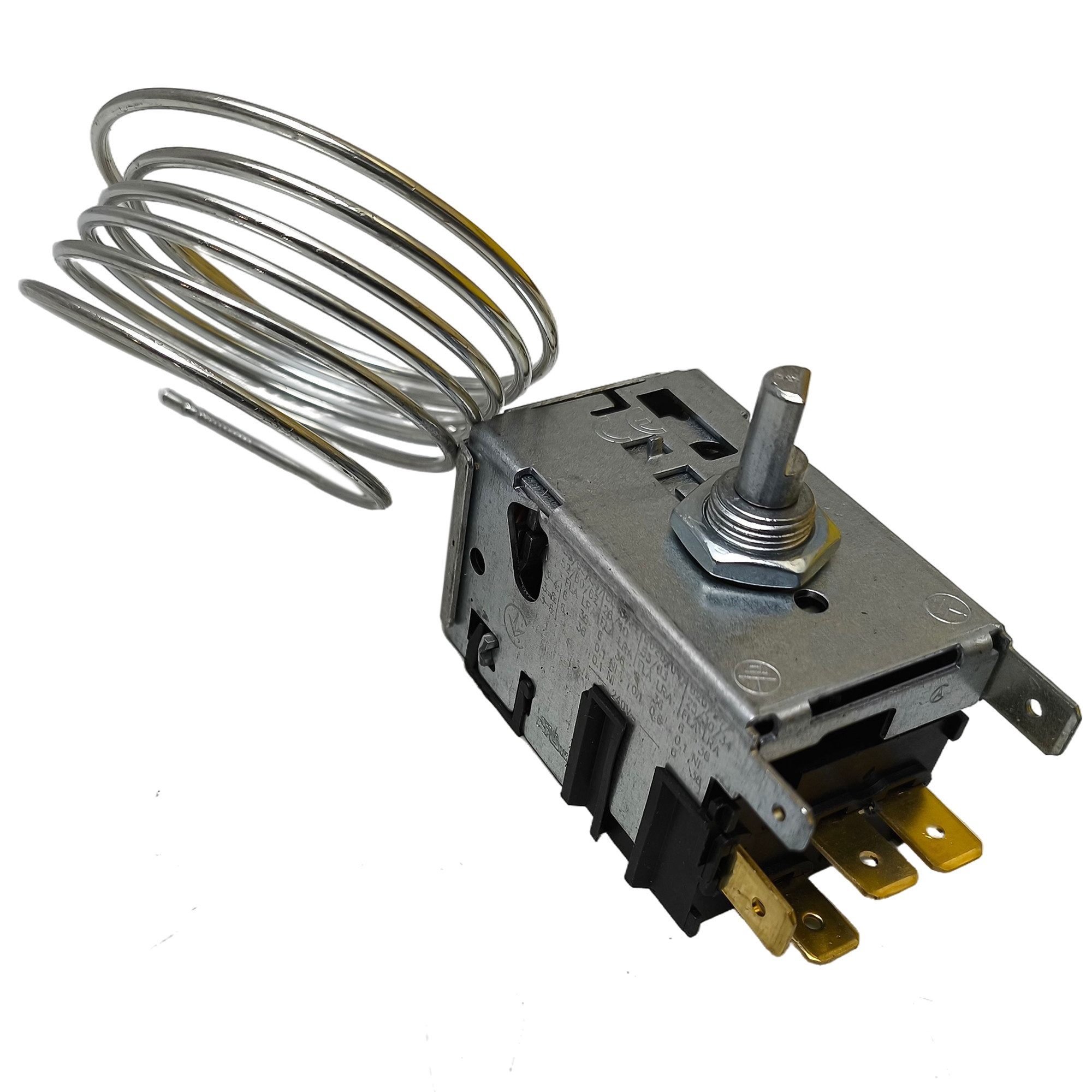 VIOKS Thermodetektor Thermostat Ersatz für Danfoss 077B3641 900mm Kapillarrohr 4x6,3mm AMP, für Kühlschrank Gefrierschrank