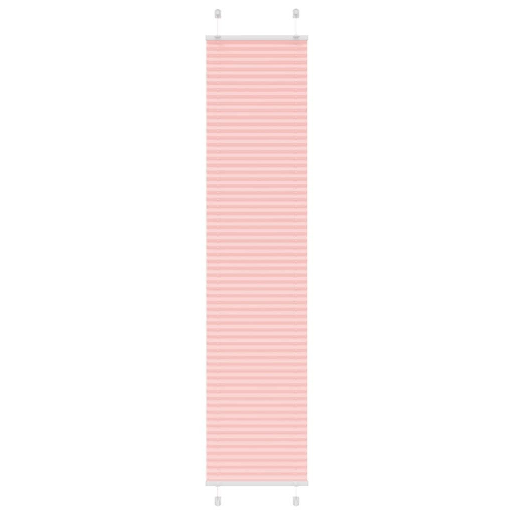 vidaXL Jalousie Plissee Rosa 50x200 cm Stoffbreite 49,4 cm Polyester