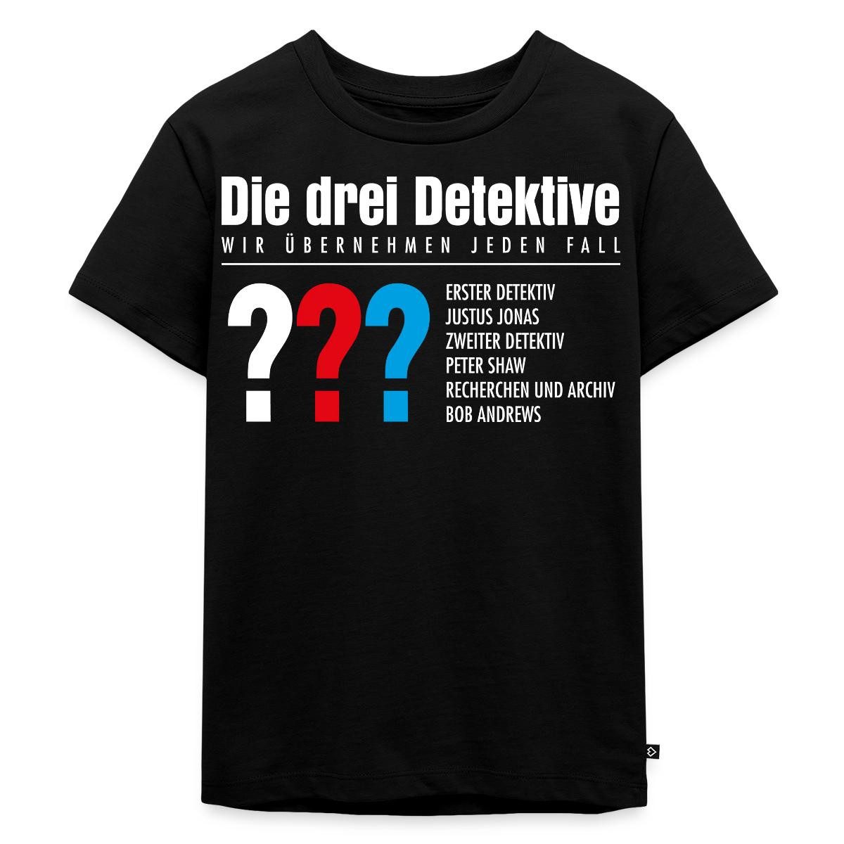 T-Shirt Die Drei Fragezeichen Detektive Visitenkarte Kinder Premium T-Shirt
