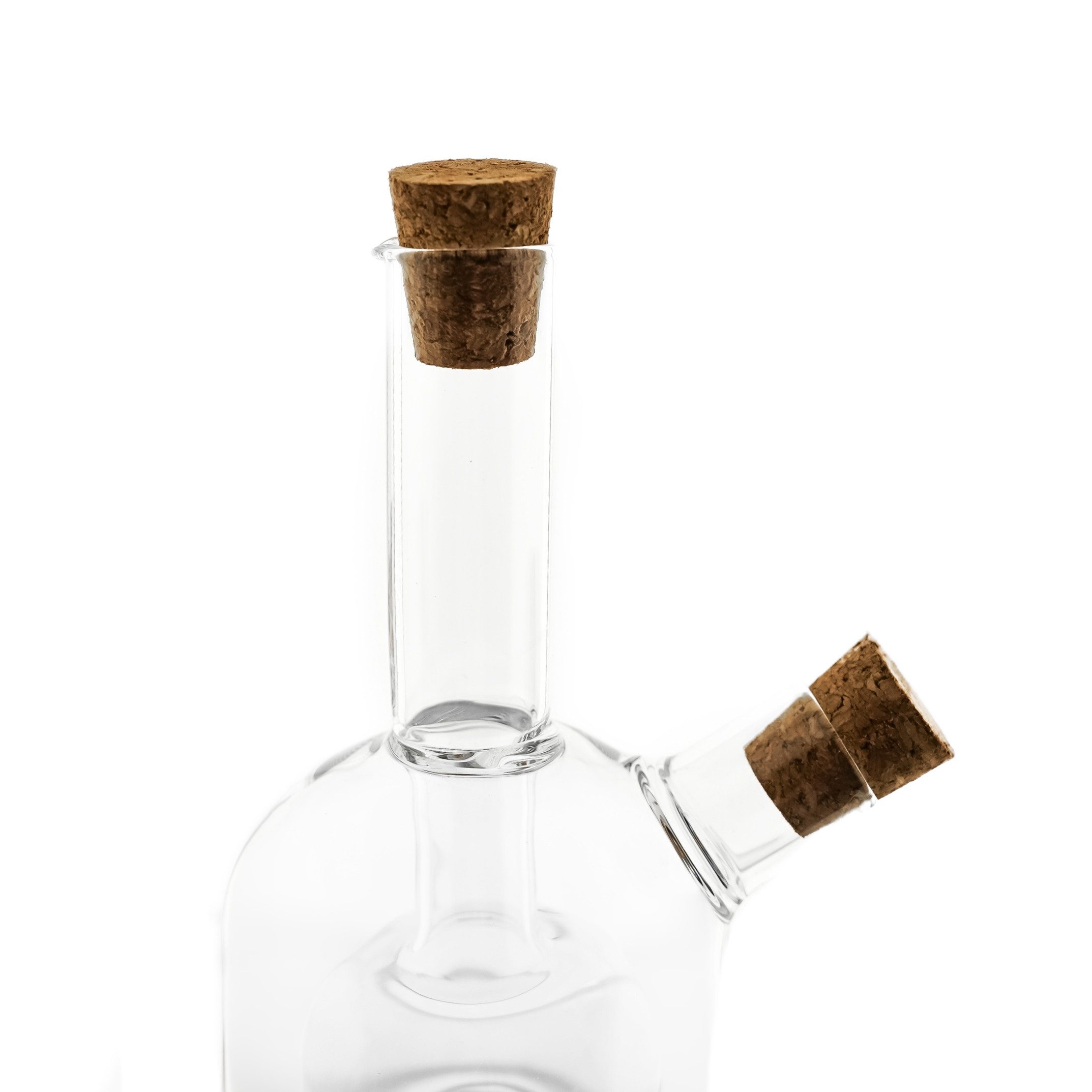 Almina Menage-Set 2in1 Öl- & Essigflasche "Zeyla Di Due" aus Borosilikatglas mit Korken, (1-tlg) – Bild 3 von 5
