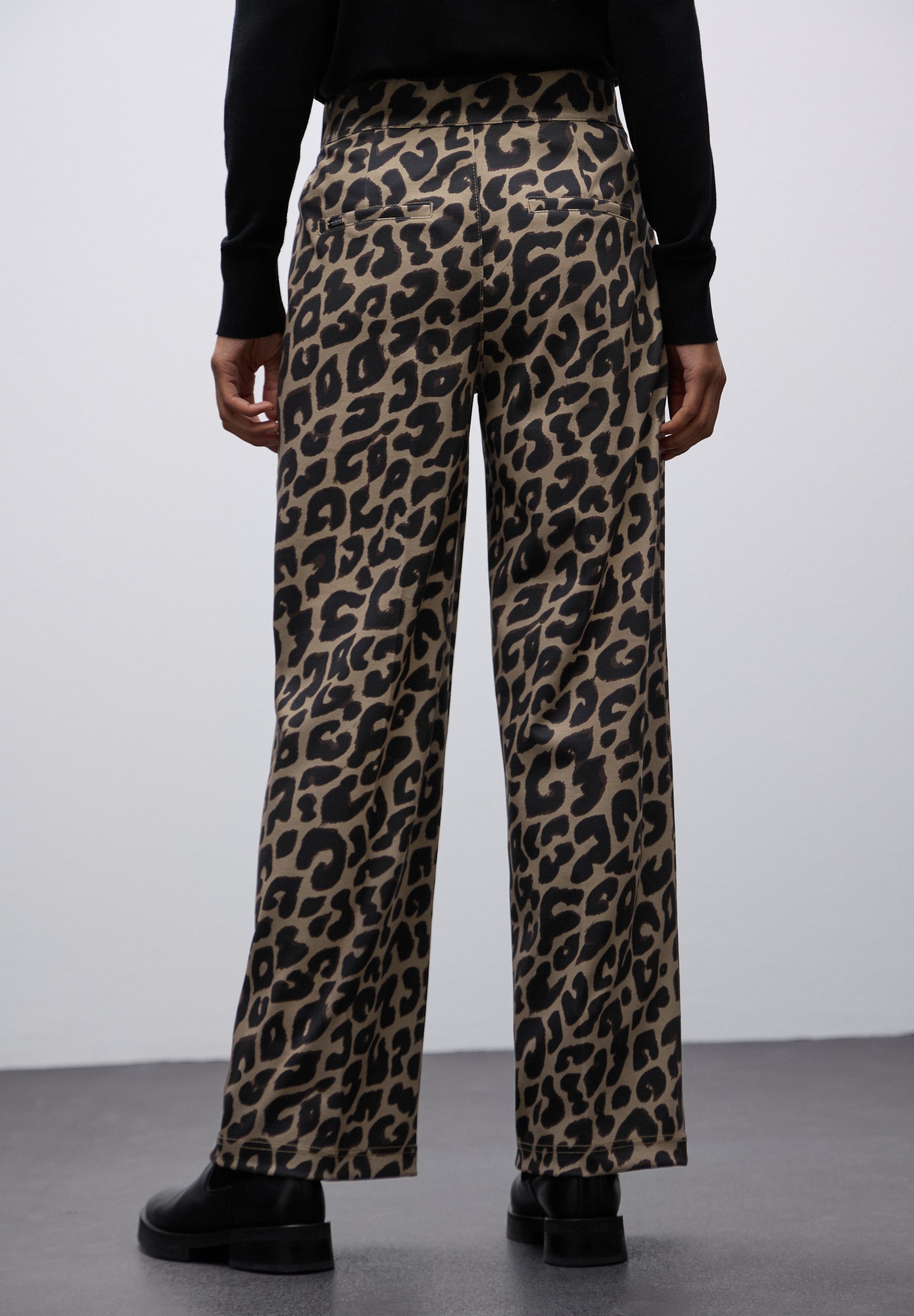 STREET ONE Stoffhose mit Leo-Print günstig online kaufen