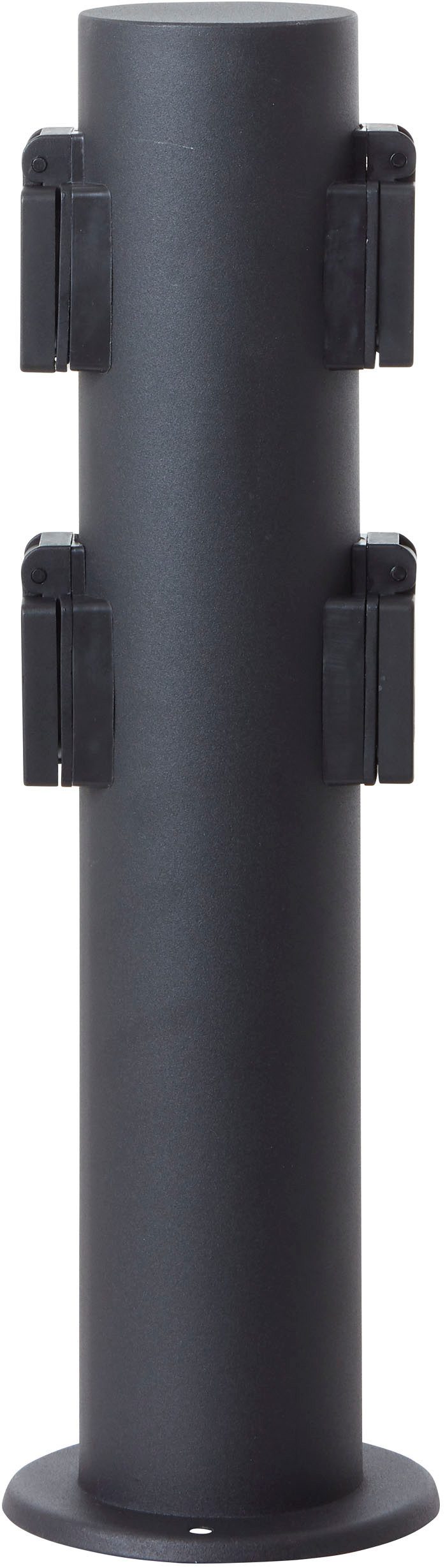Brilliant Gartensteckdose Dody, 1-St., moderner Außensteckdosensockel - spritzwassergeschützt 40 cm schwarz