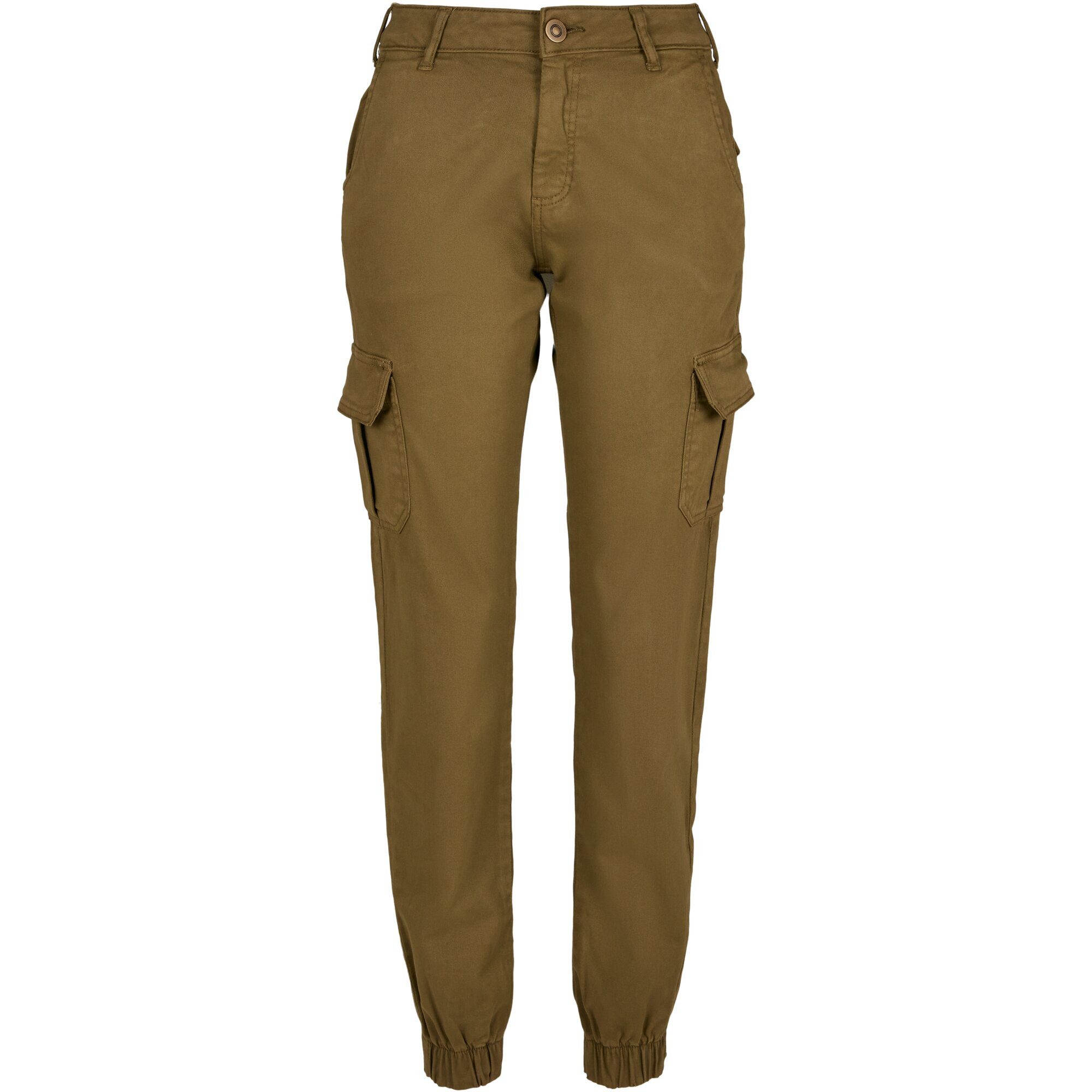Cargohose Urban Classics Damen Ladies High Waist Cargo Pants