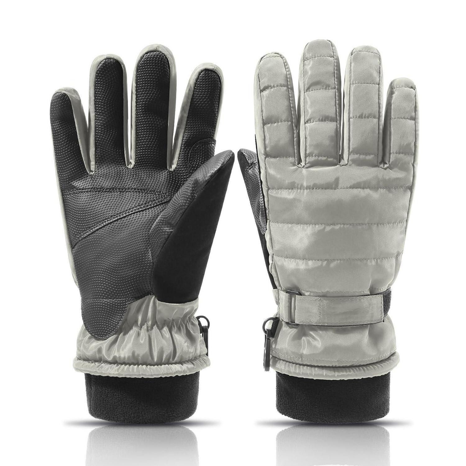 LuxusKollektion Skihandschuhe Skihandschuhe Damen Grau S (1-St)