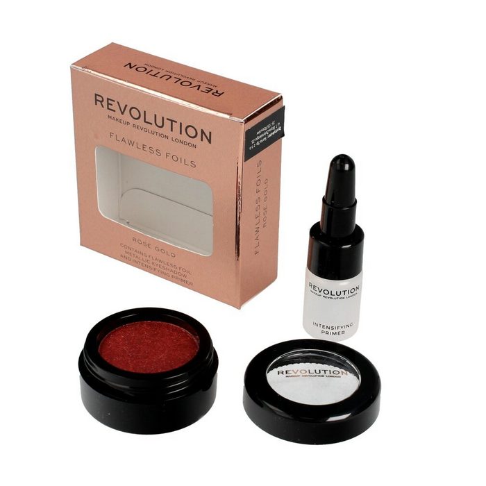 MAKE UP REVOLUTION Primer Makeup Revolution Flawless Foils Metallic Eye Shadow+Base Rose Gold