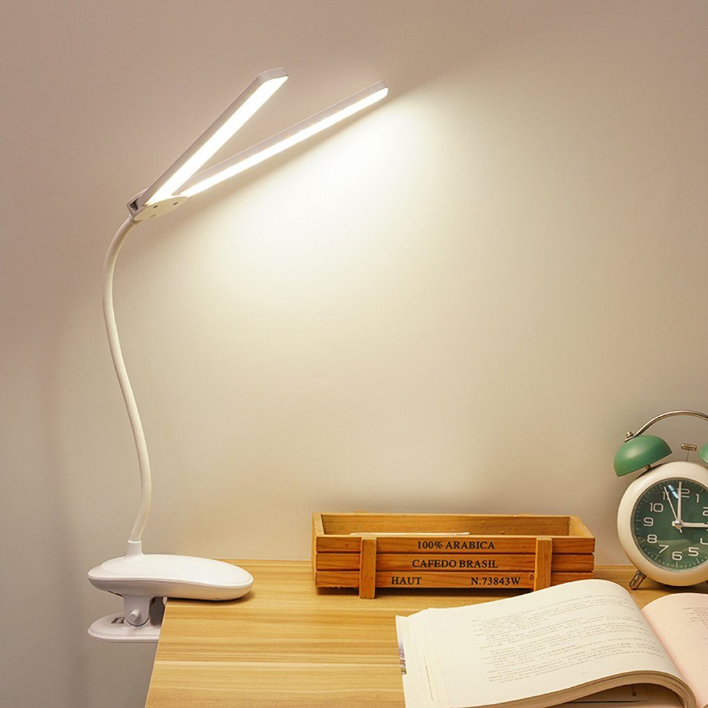 Control, Wiederaufladbare Leselampe Leselampe Bett mit Studieren Arbeiten LED für Leselampe, USB Touch Klemmlampe Nachttischlampe Mutoy LED