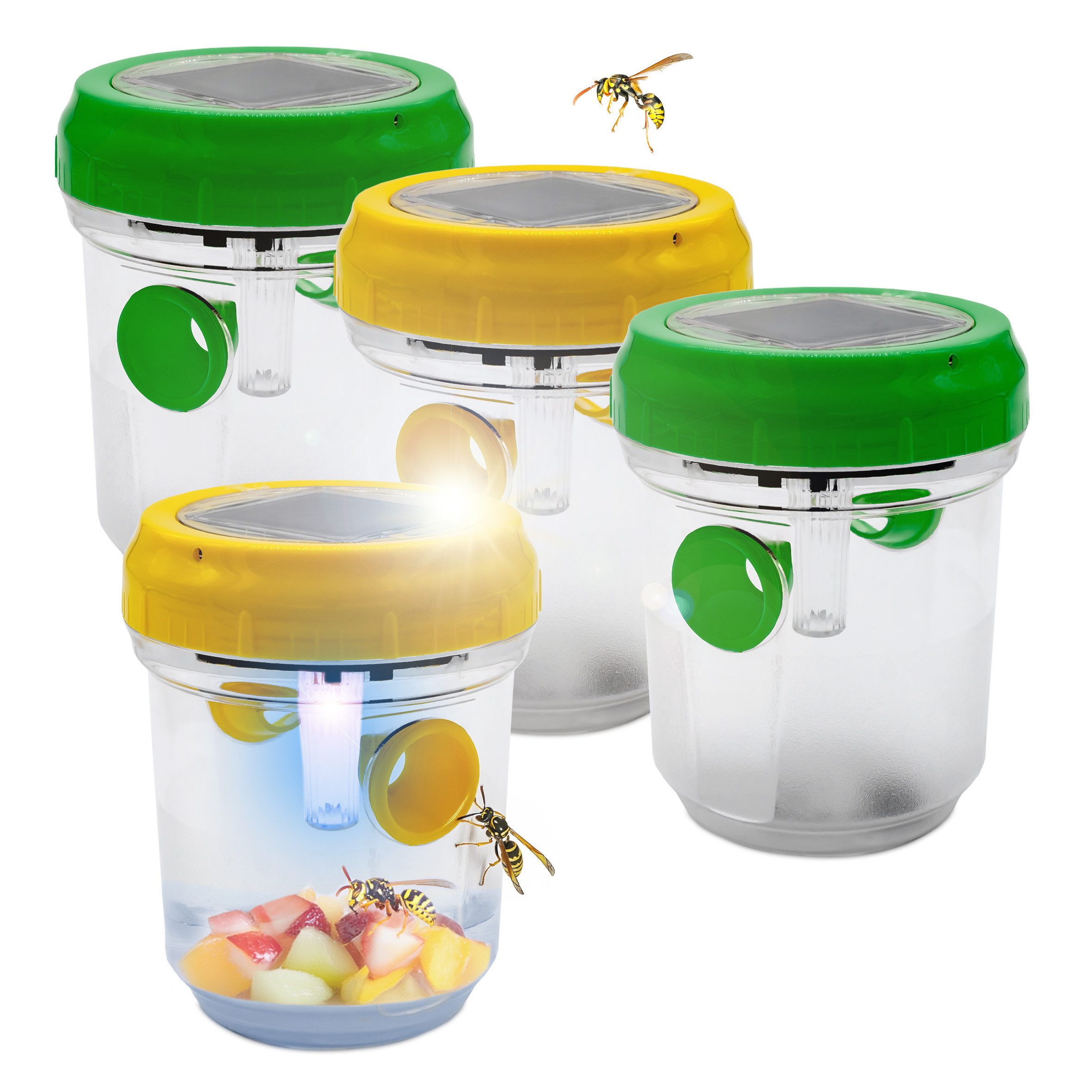 Insektenfalle Solar Wespen Lebendfalle zum Aufstellen 9 x 7 cm - 4er Set
