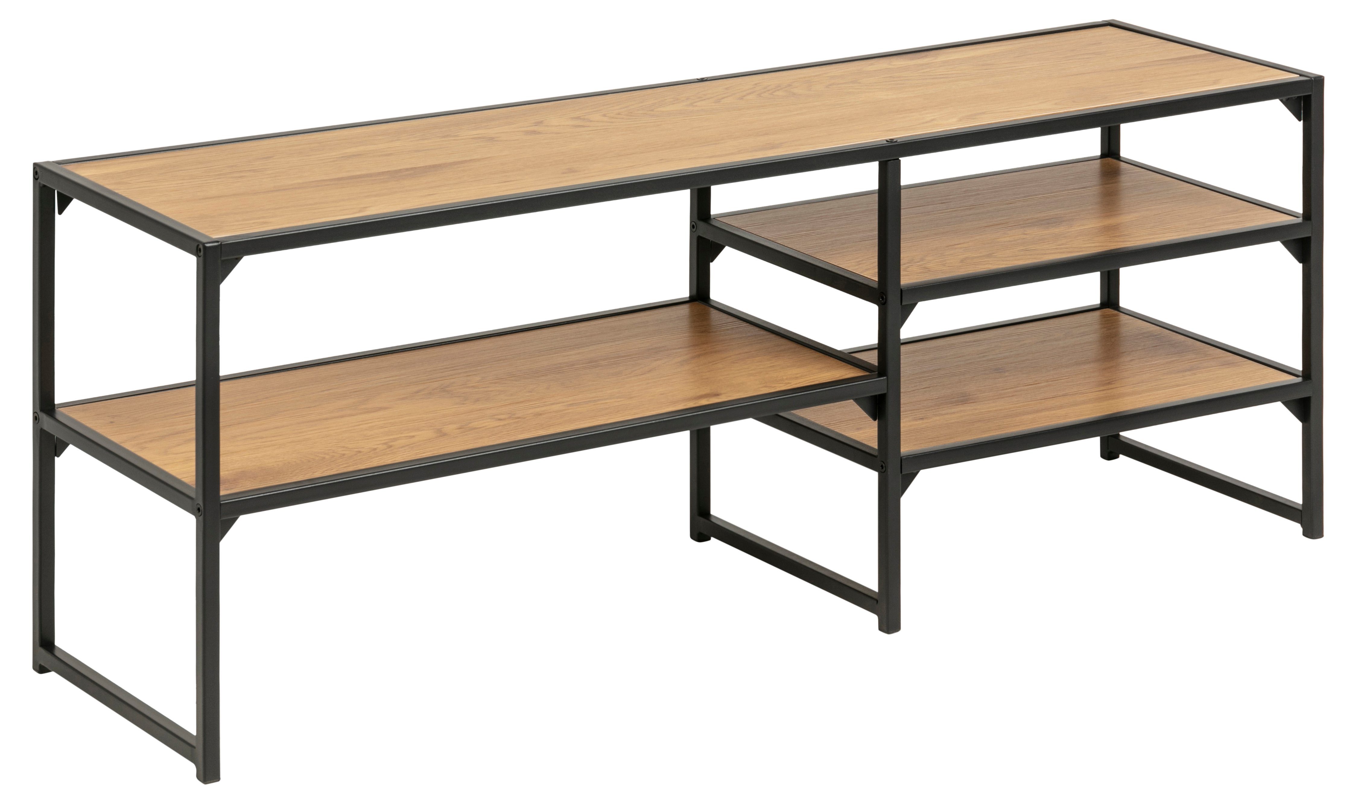 ebuy24 TV-Bank Sea TV Tisch mit 3 Ablagen, mattschwarz. (1 St)