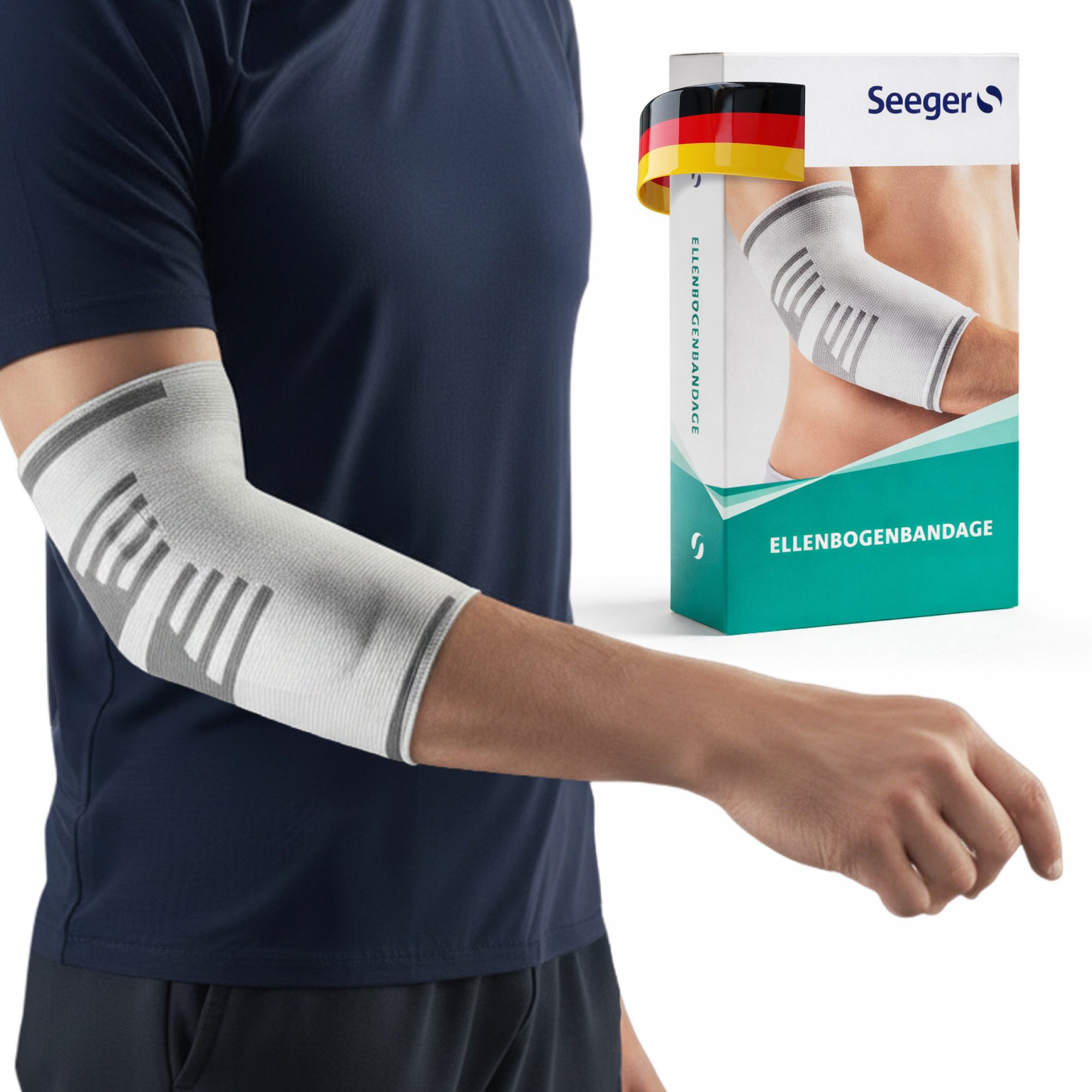 Ellenbogenbandage Activemed Ellenbogenbandage, Silber